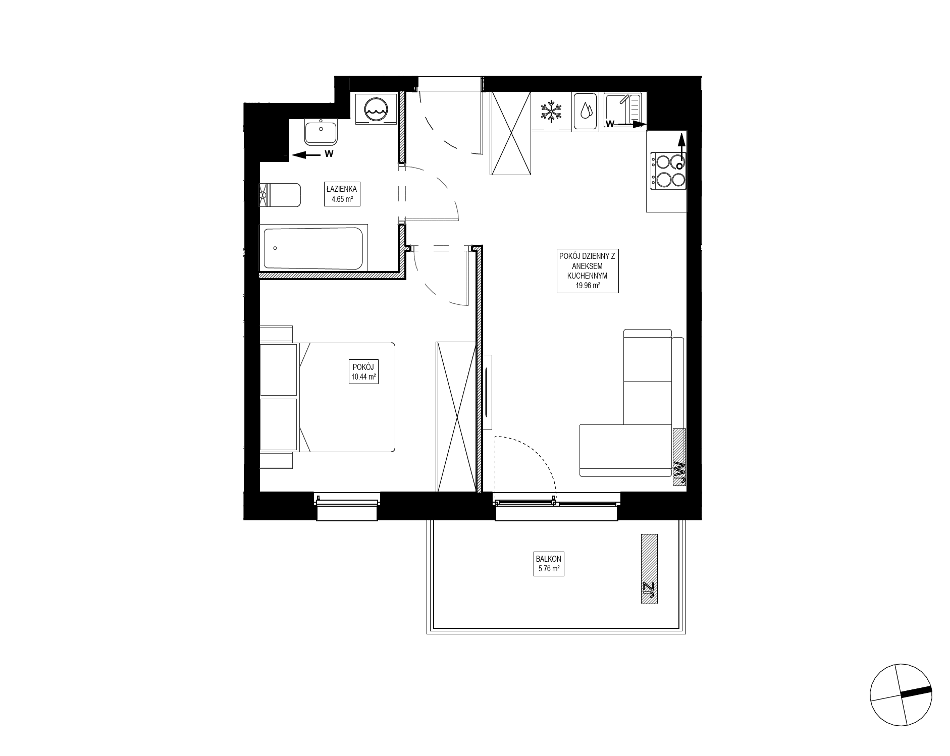 Osiedle Kameralne – inwestycja Robyg - lokal OK5/F/3/7, budynek F
