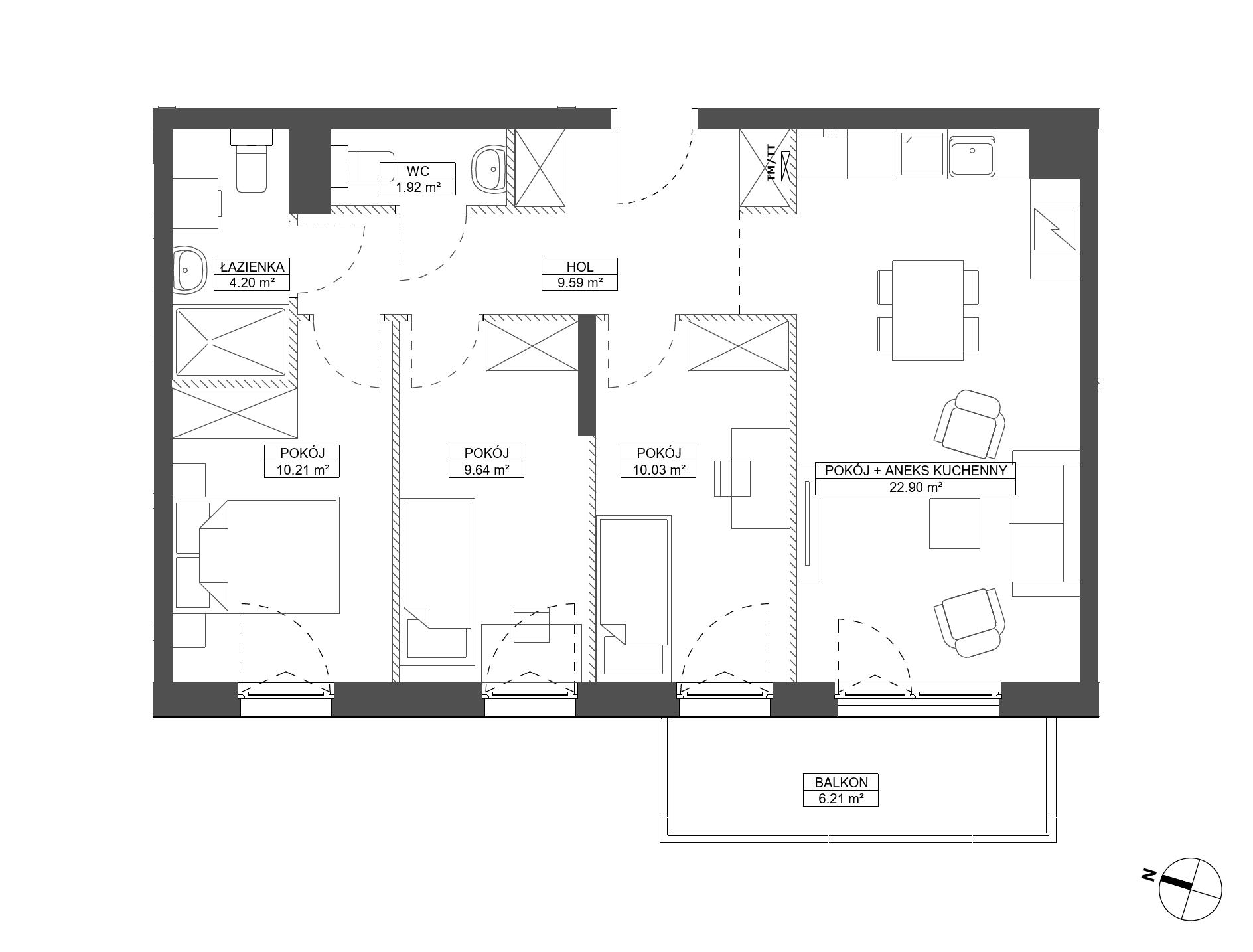 Foresteria – inwestycja Robyg - lokal B.5M16