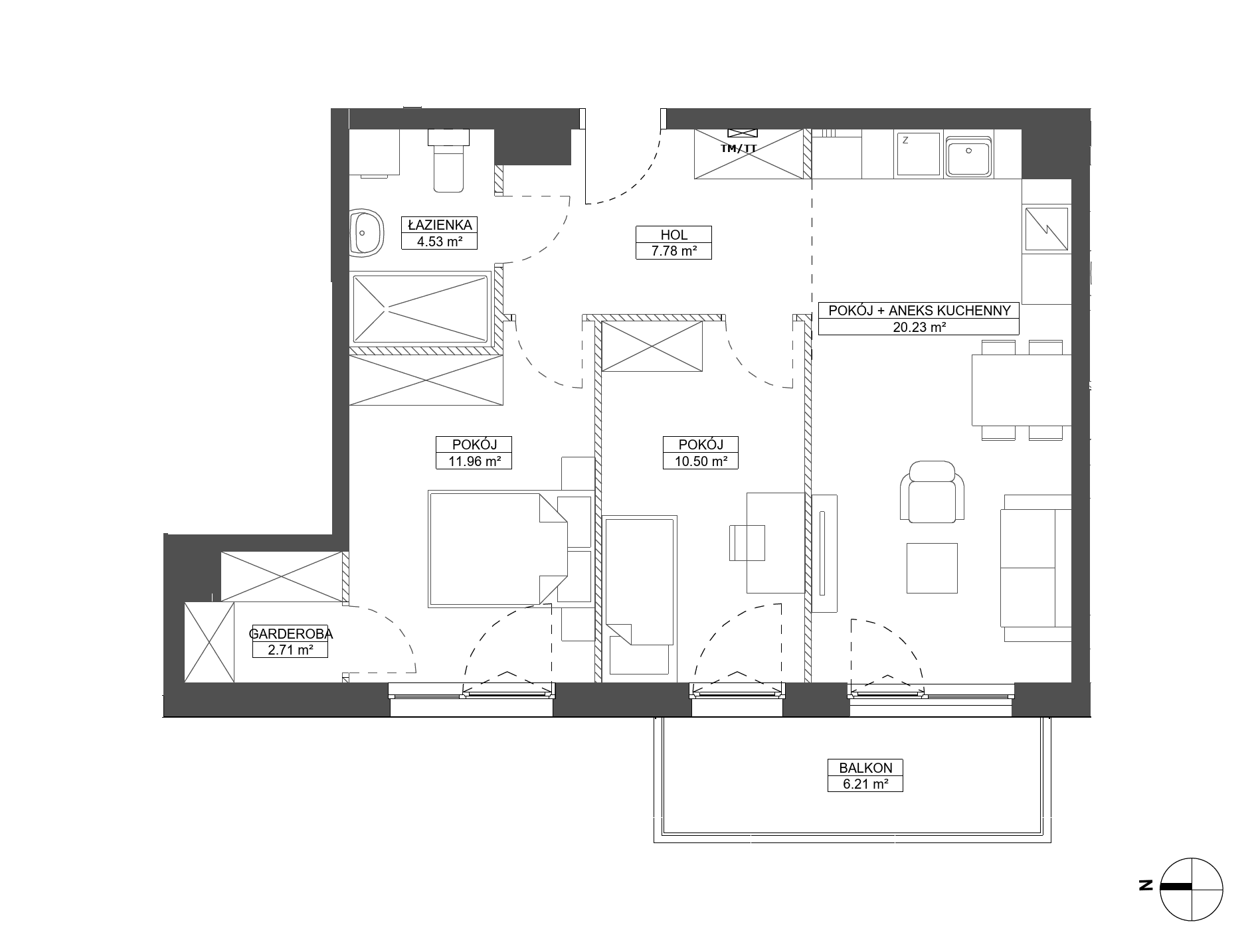 Foresteria – inwestycja Robyg - lokal B.2M26