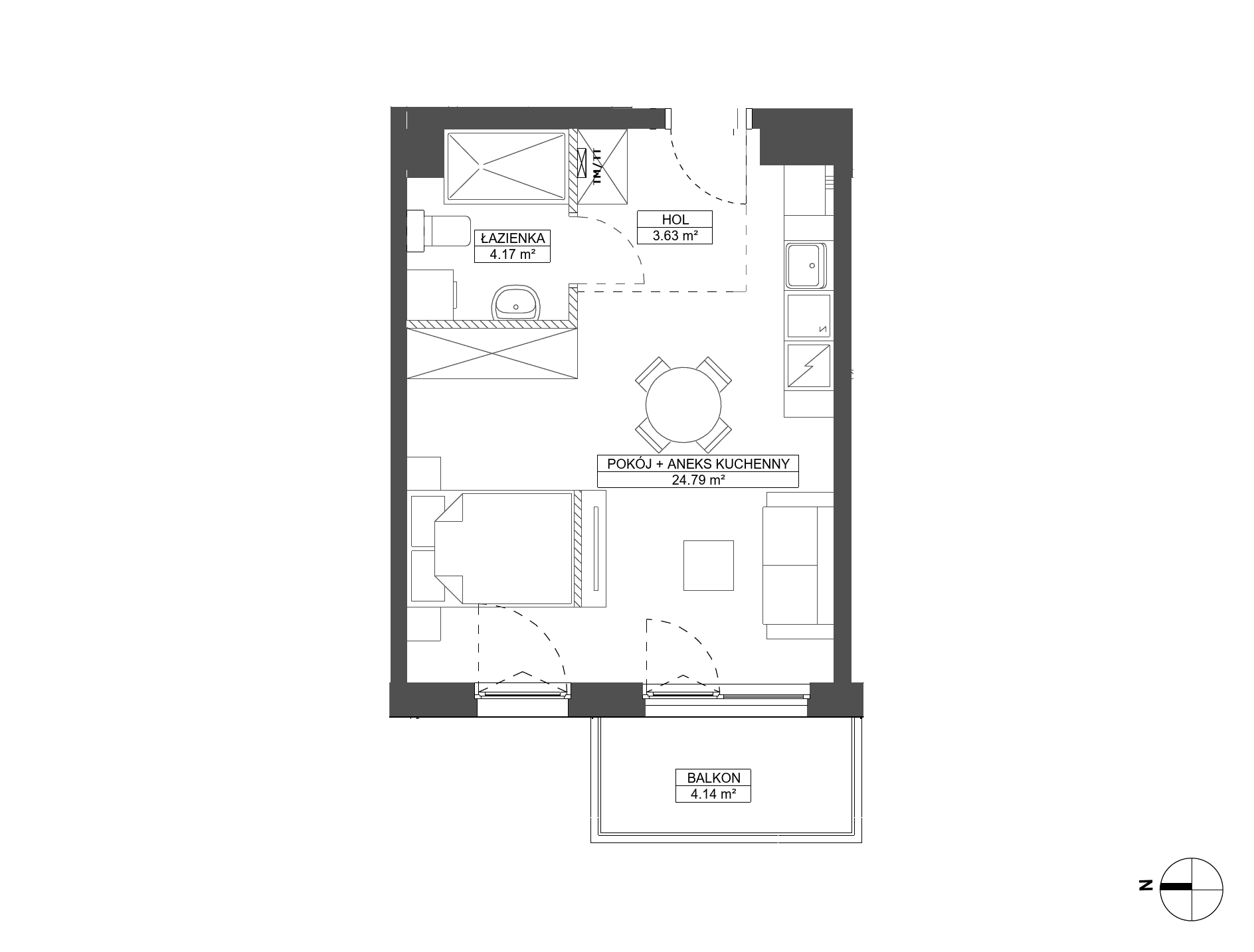 Foresteria – inwestycja Robyg - lokal B.3M23