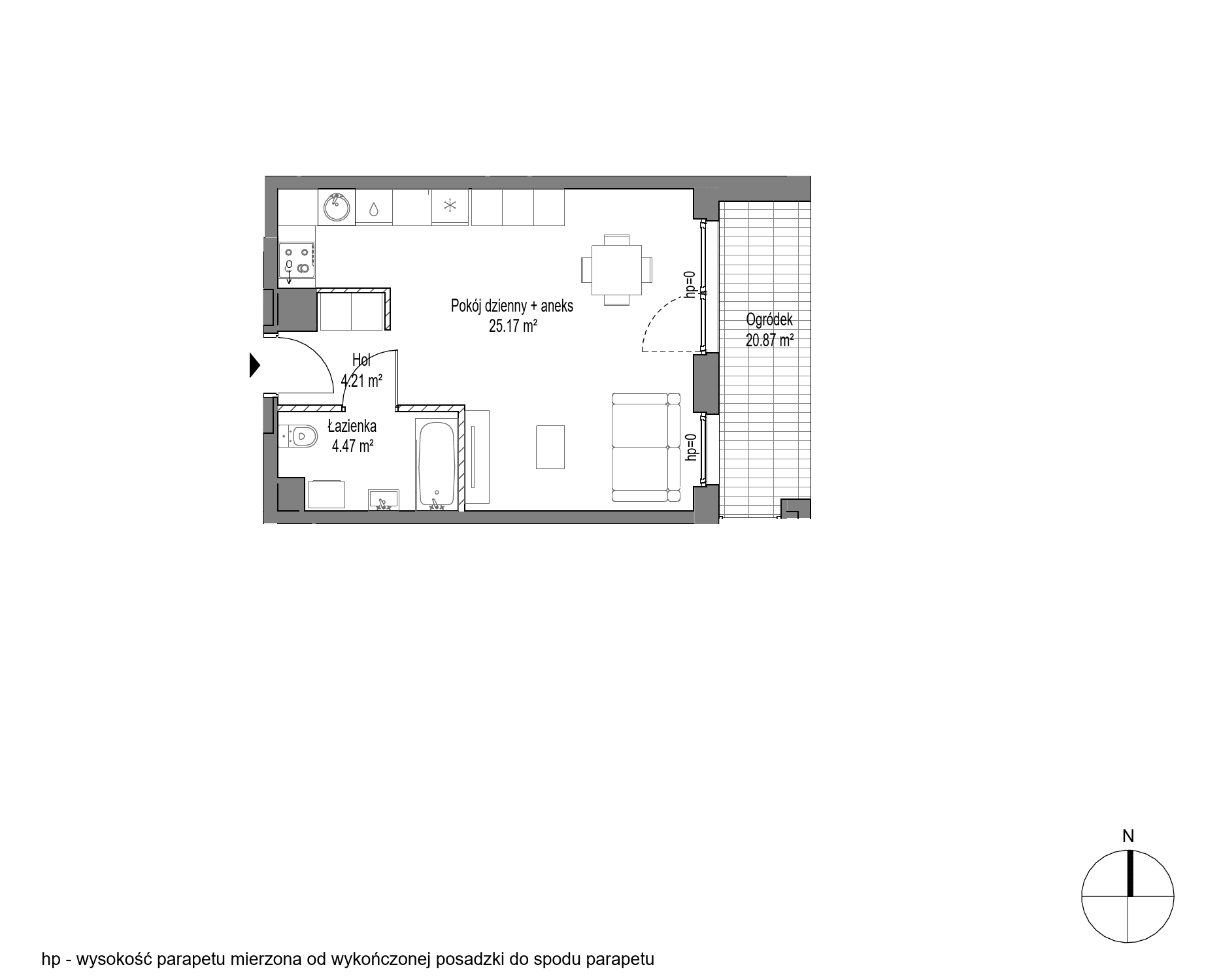 Lawendowe Wzgórza – inwestycja Robyg - lokal C12.0M02