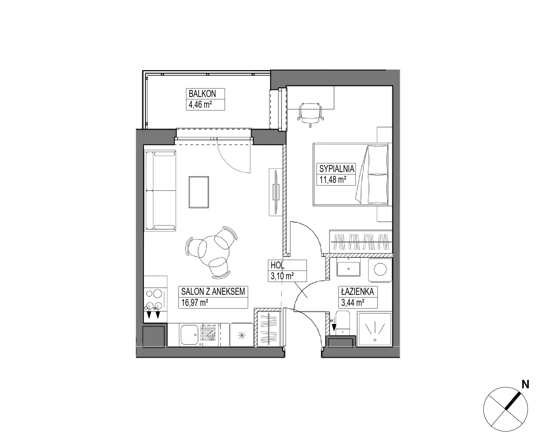 Pas Startowy – inwestycja Robyg - lokal A.4M20