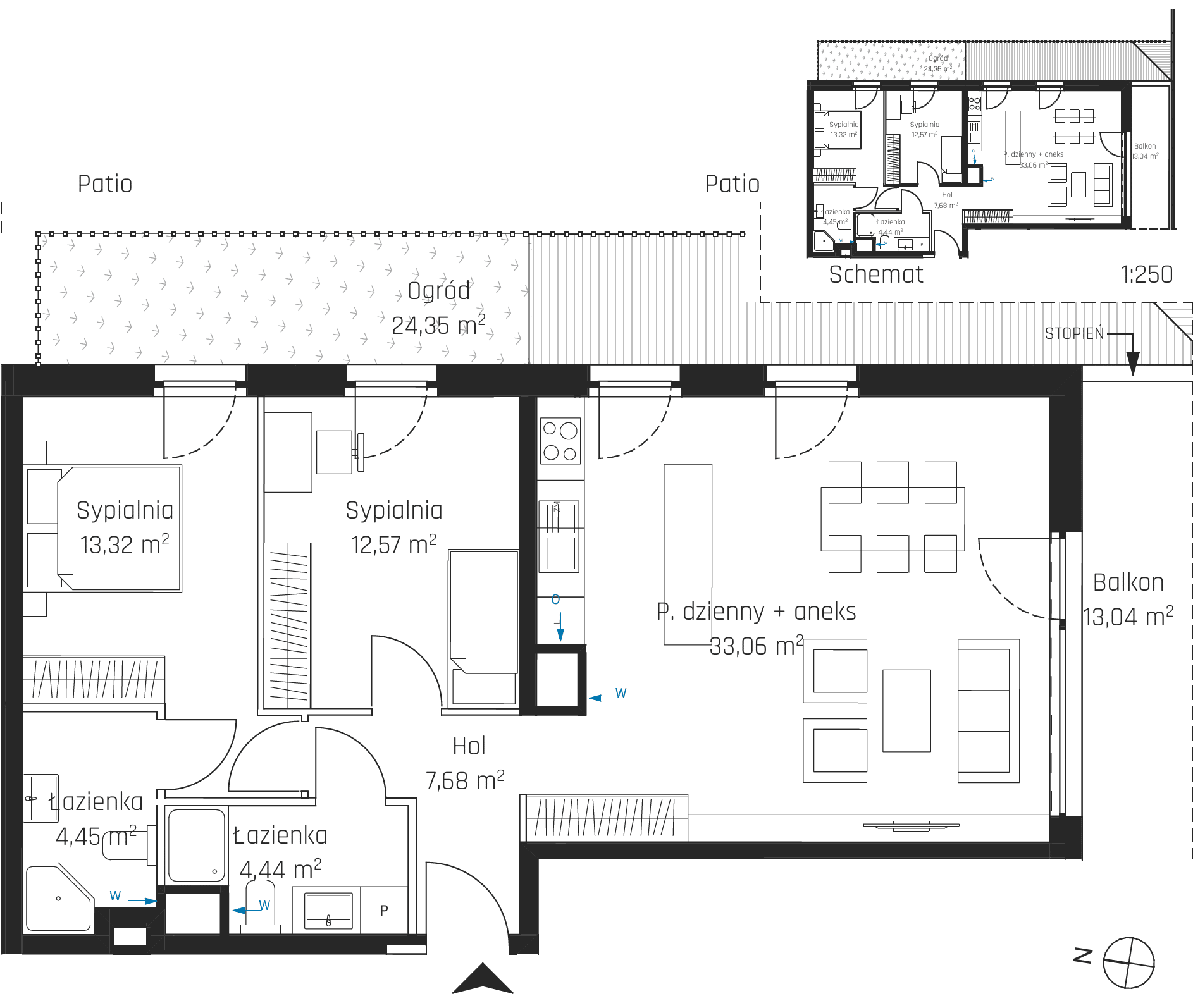 Nadmotławie Apartments - lokal I.1M01