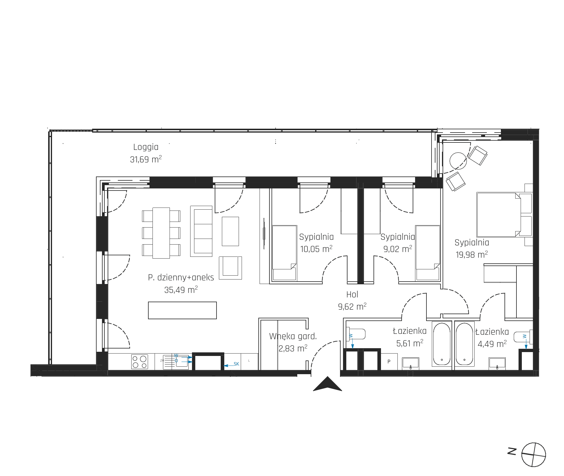 Nadmotławie Apartments - lokal J.4M26