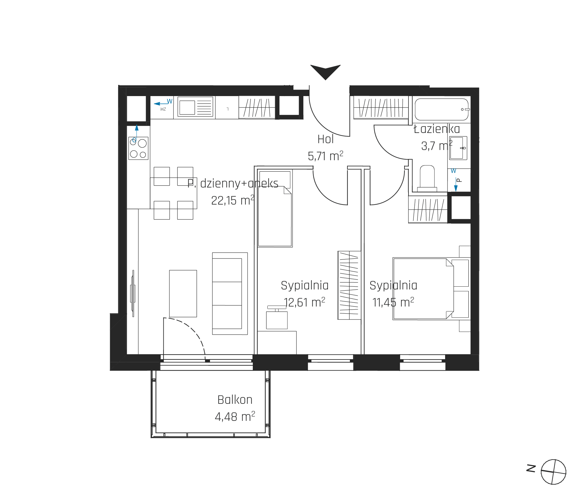 Nadmotławie Apartments - lokal I.4M28