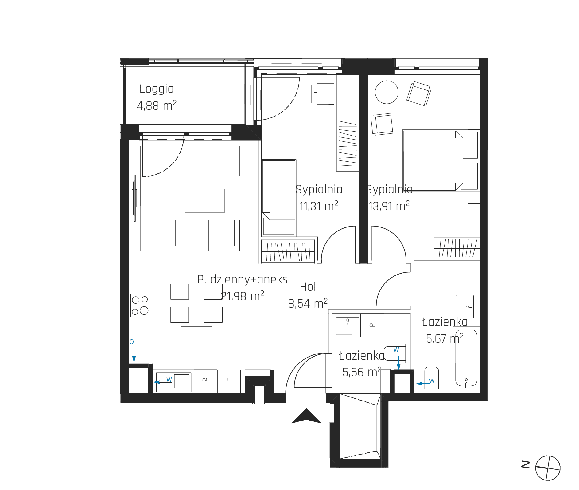 Nadmotławie Apartments - lokal I.4M27