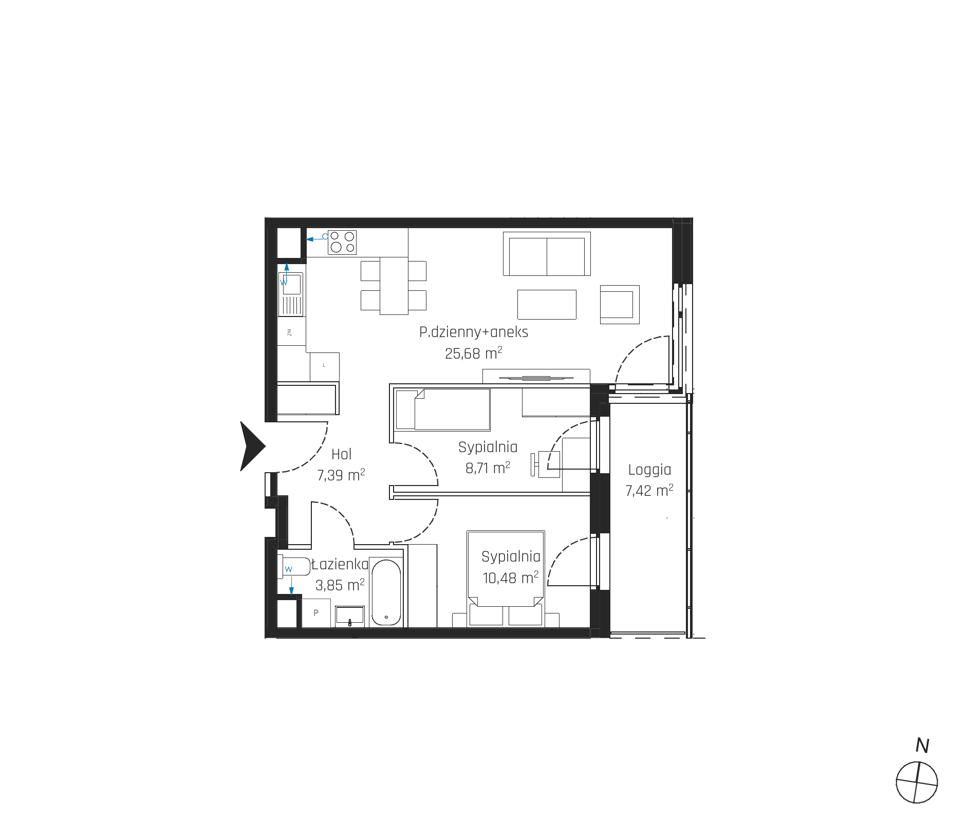 Nadmotławie Apartments - lokal J.4M31