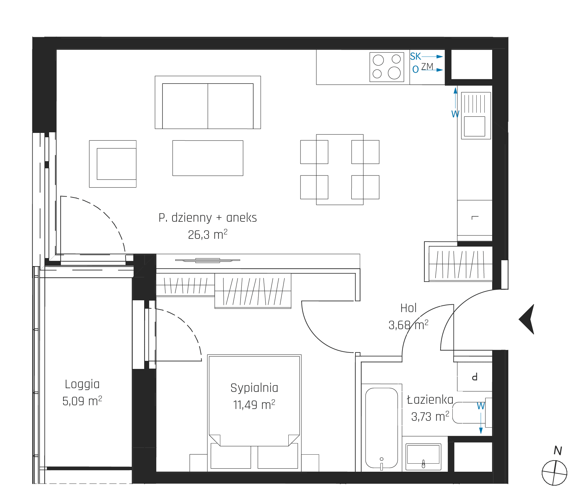 Nadmotławie Apartments - lokal I.5M04