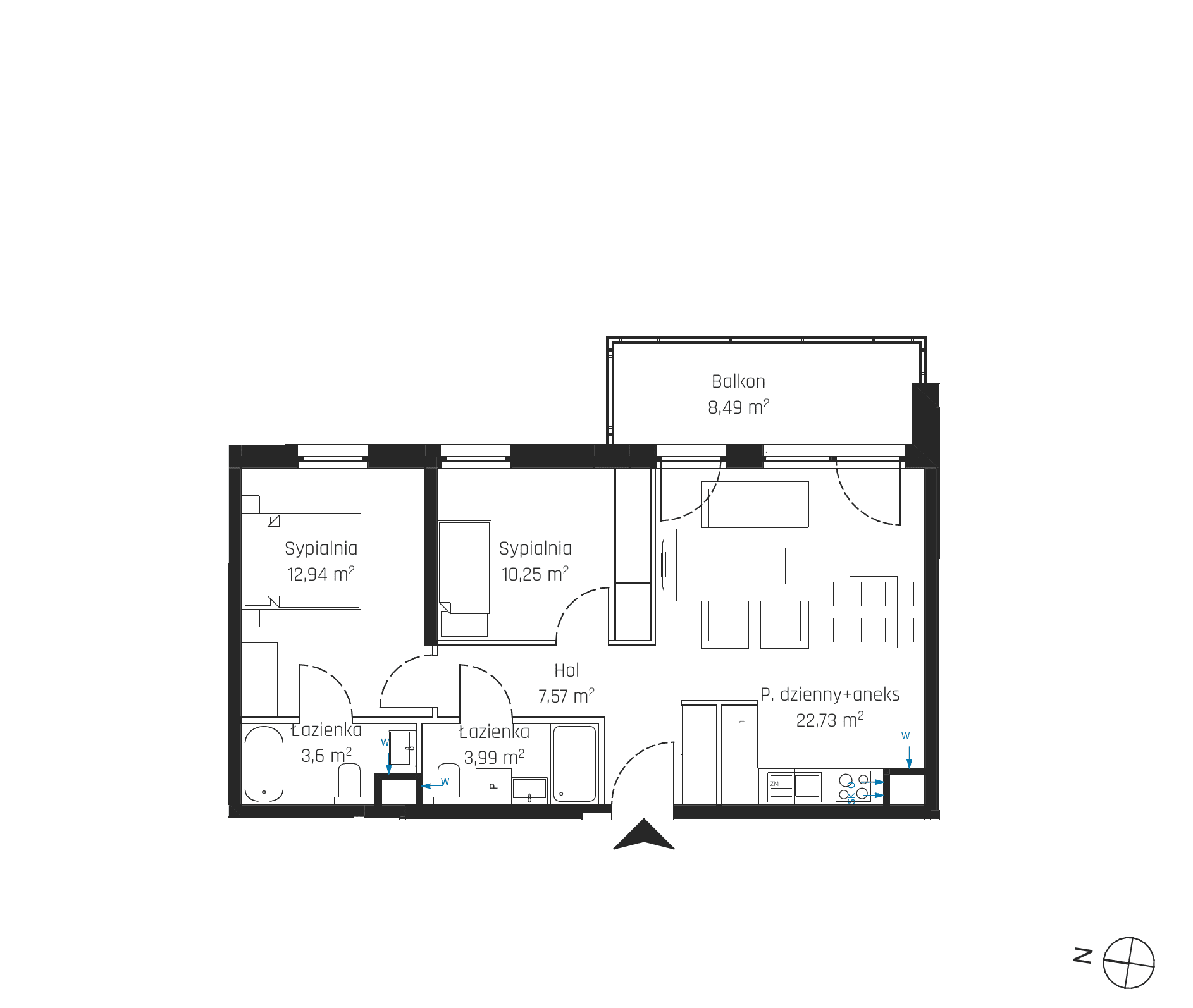 Nadmotławie Apartments - lokal J.5M08