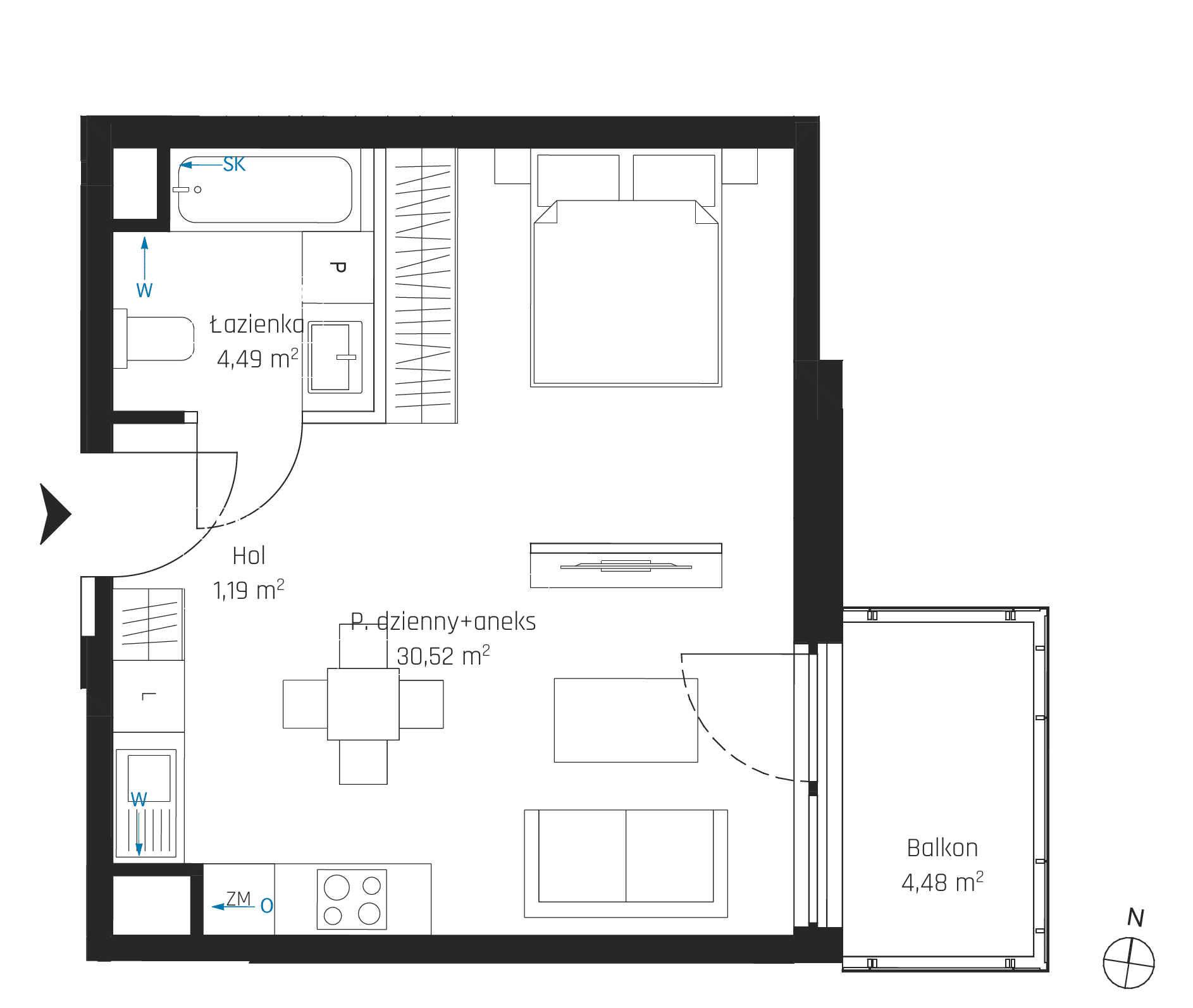 Nadmotławie Apartments - lokal I.5M08