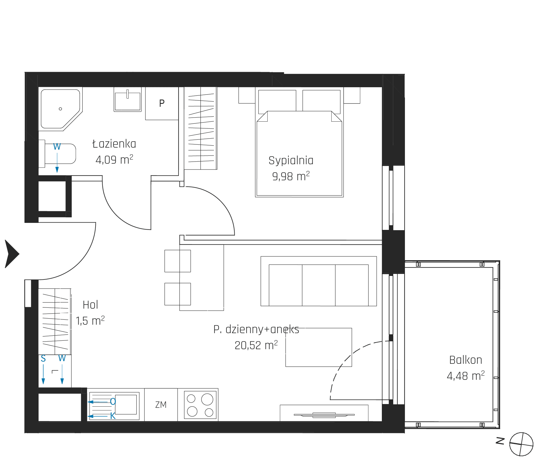 Nadmotławie Apartments - lokal I.5M18