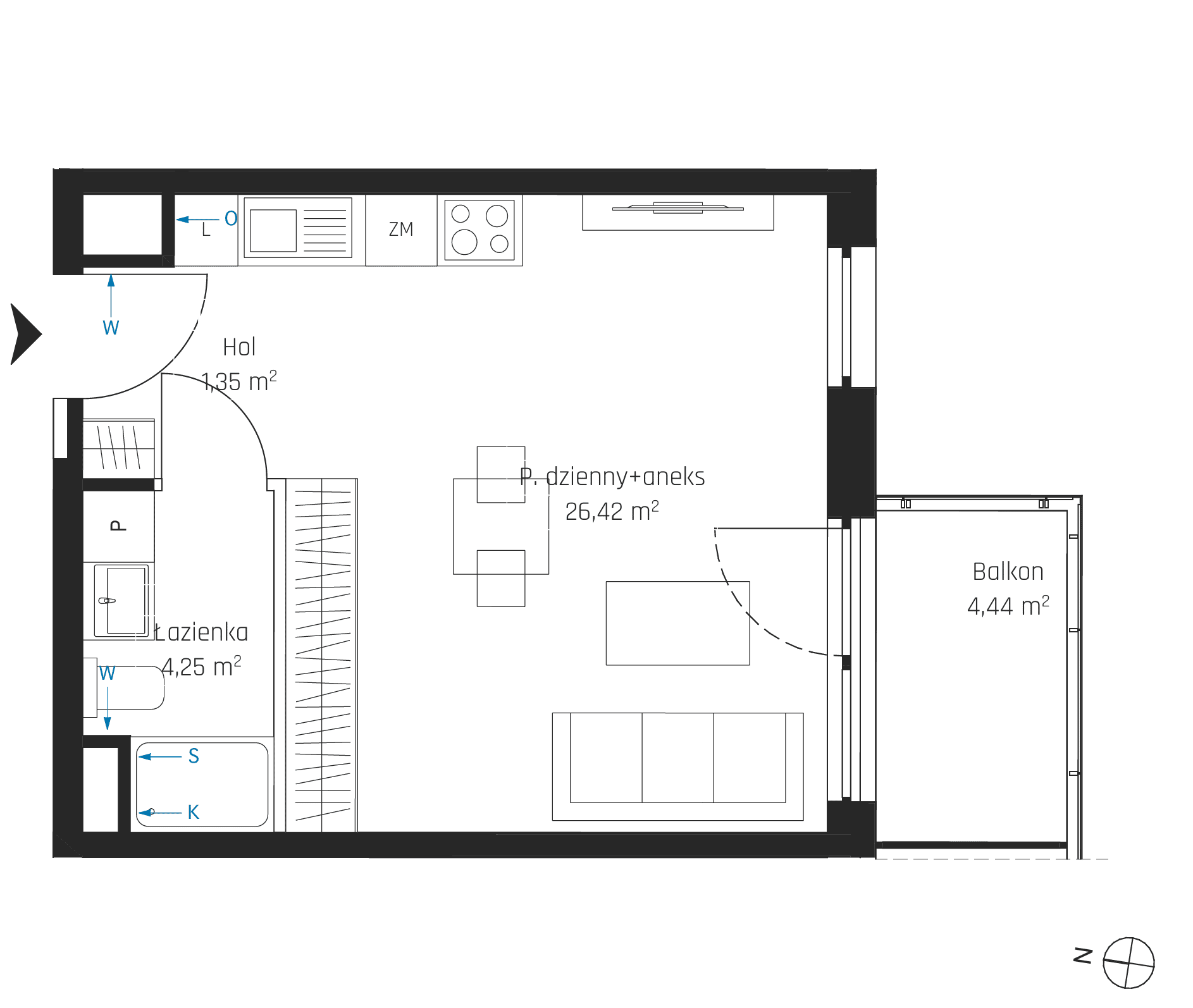 Nadmotławie Apartments - lokal I.5M19