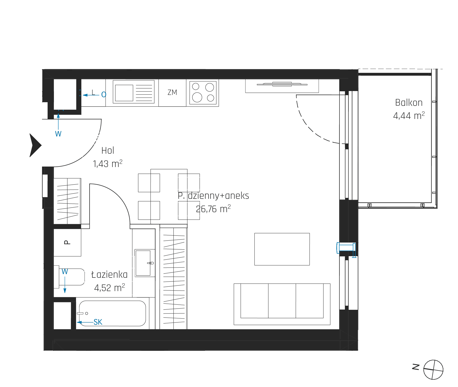 Nadmotławie Apartments - lokal I.5M20