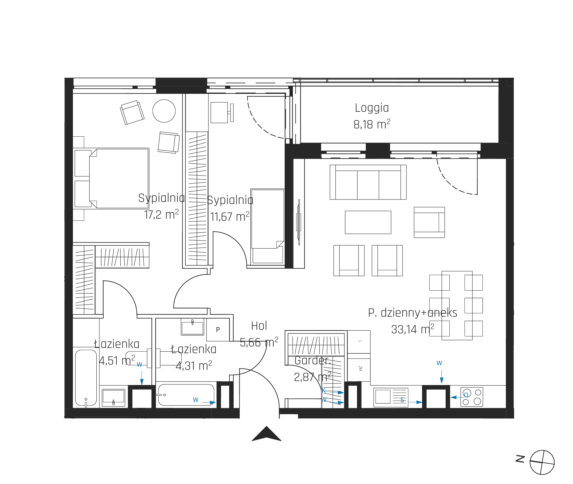 Nadmotławie Apartments - lokal I.5M33