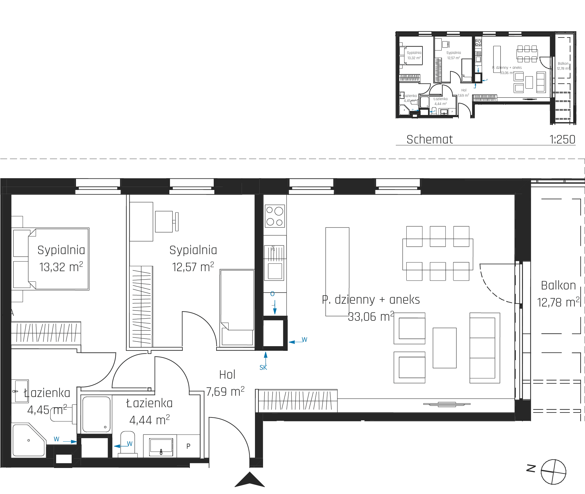 Nadmotławie Apartments - lokal I.6M01