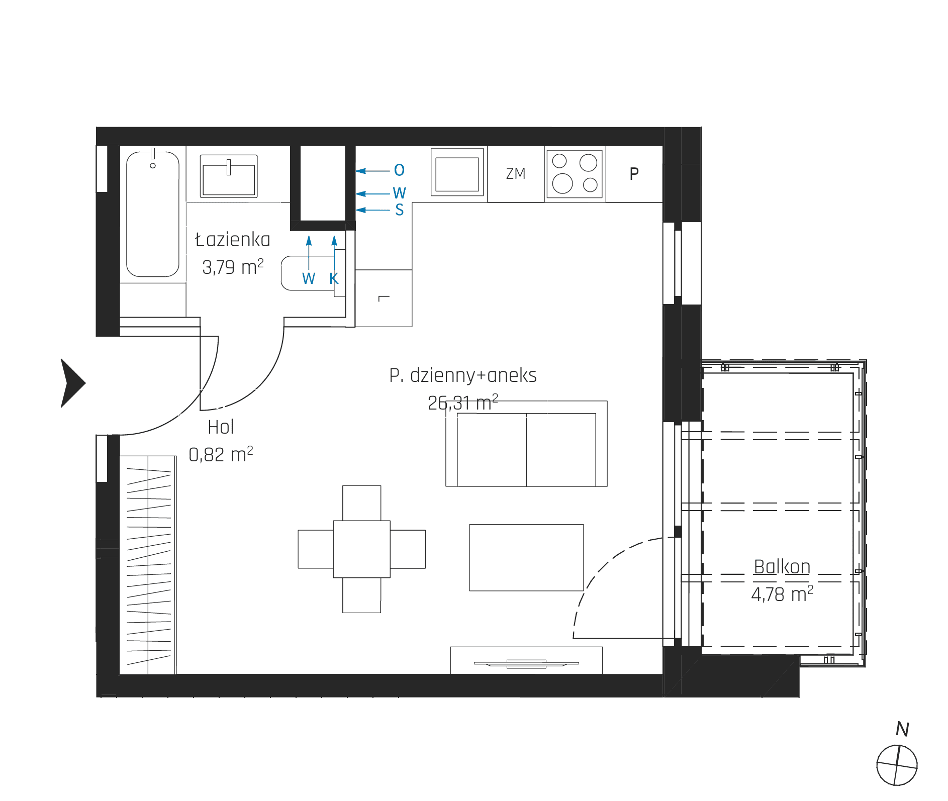 Nadmotławie Apartments - lokal I.6M07