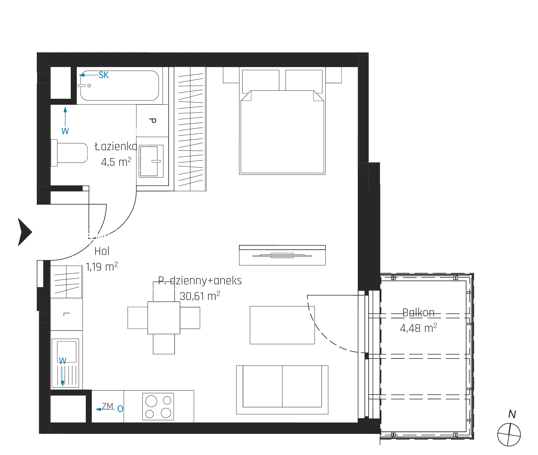 Nadmotławie Apartments - lokal I.6M08