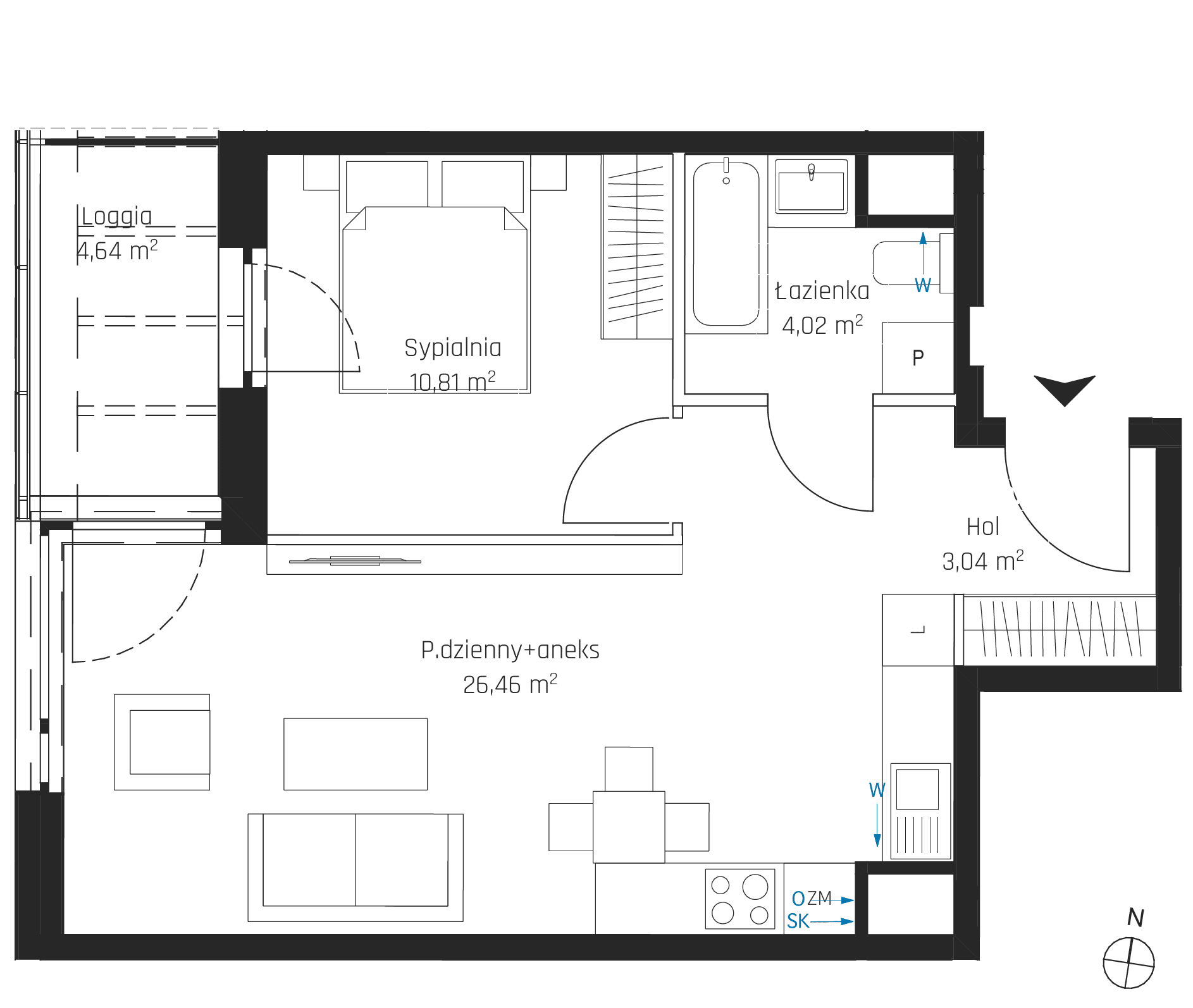 Nadmotławie Apartments - lokal I.6M09
