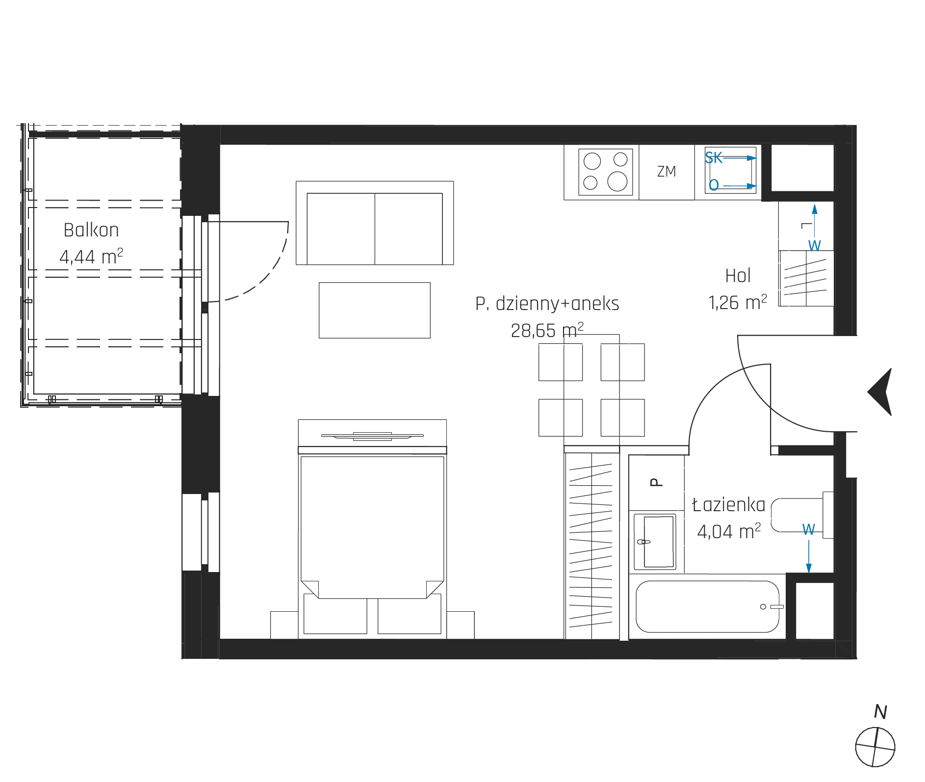 Nadmotławie Apartments - lokal I.6M19