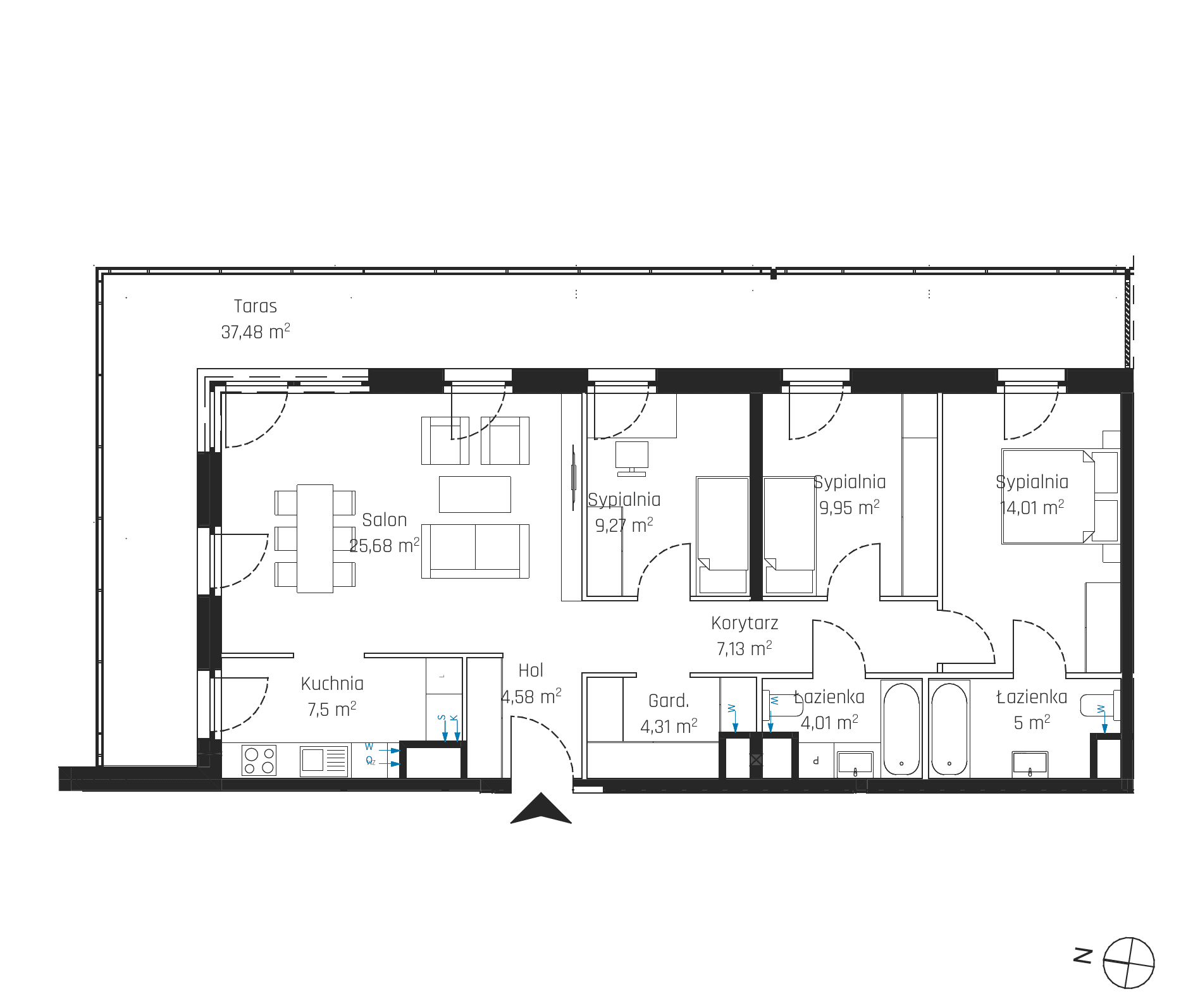 Nadmotławie Apartments - lokal J.6M22