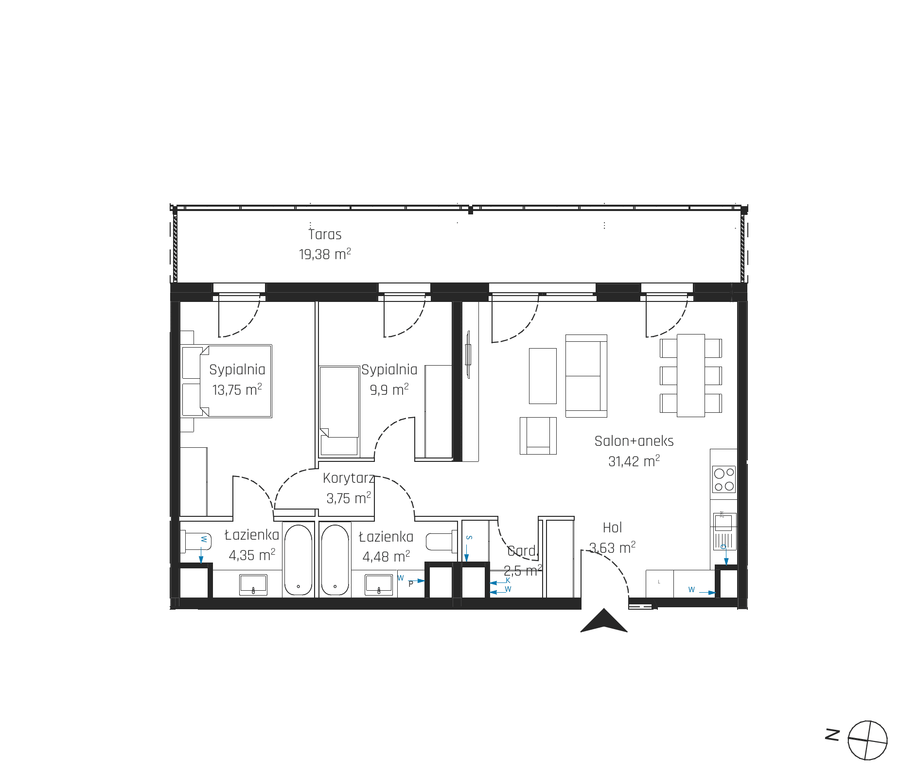 Nadmotławie Apartments - lokal J.6M23
