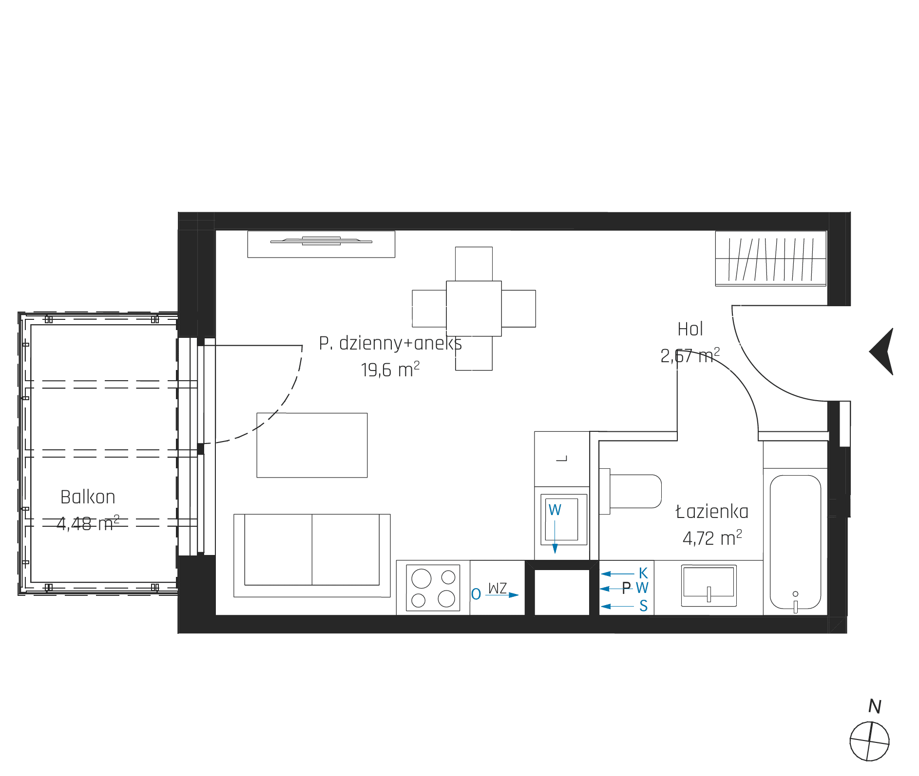 Nadmotławie Apartments - lokal I.6M26