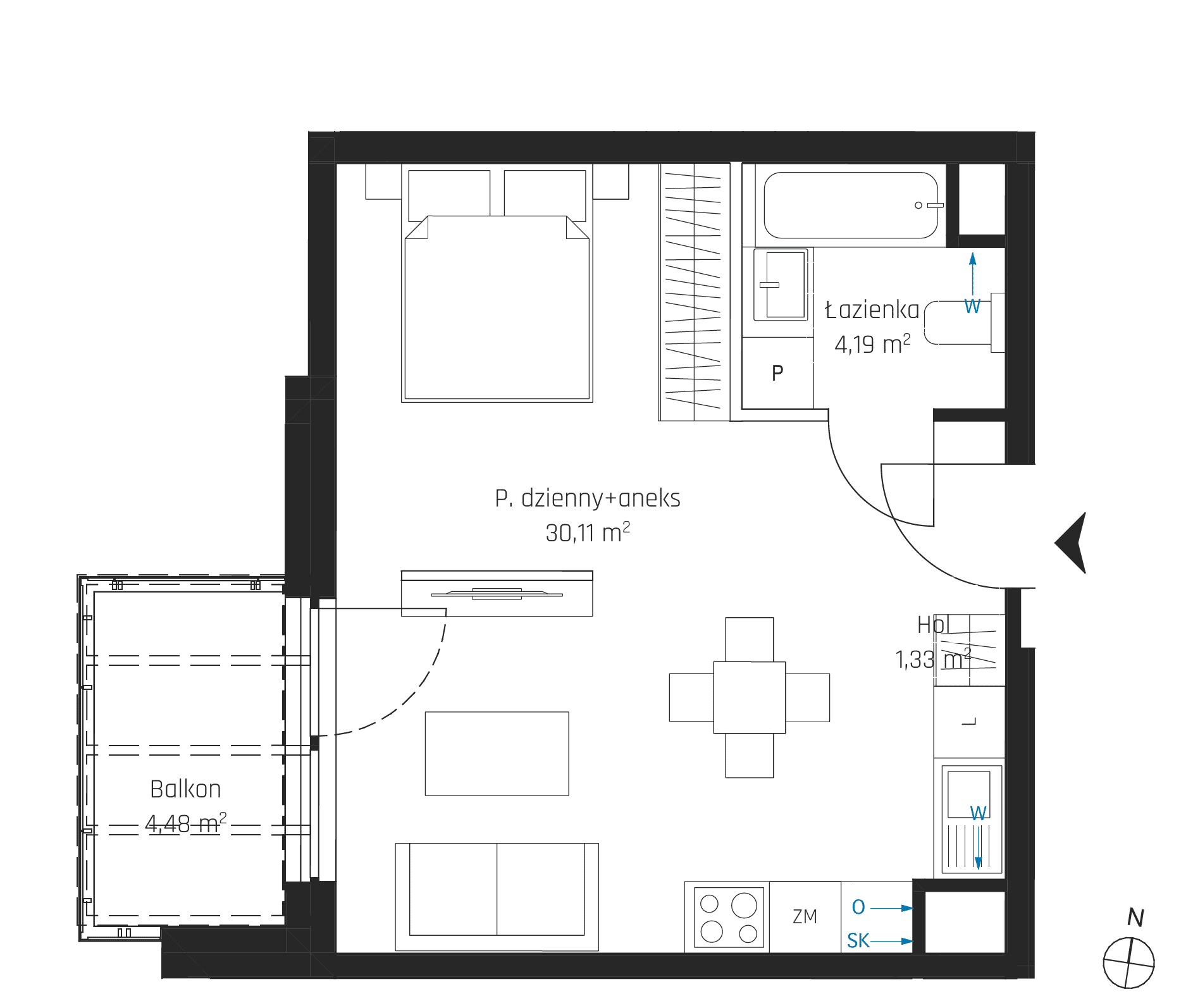 Nadmotławie Apartments - lokal I.6M28