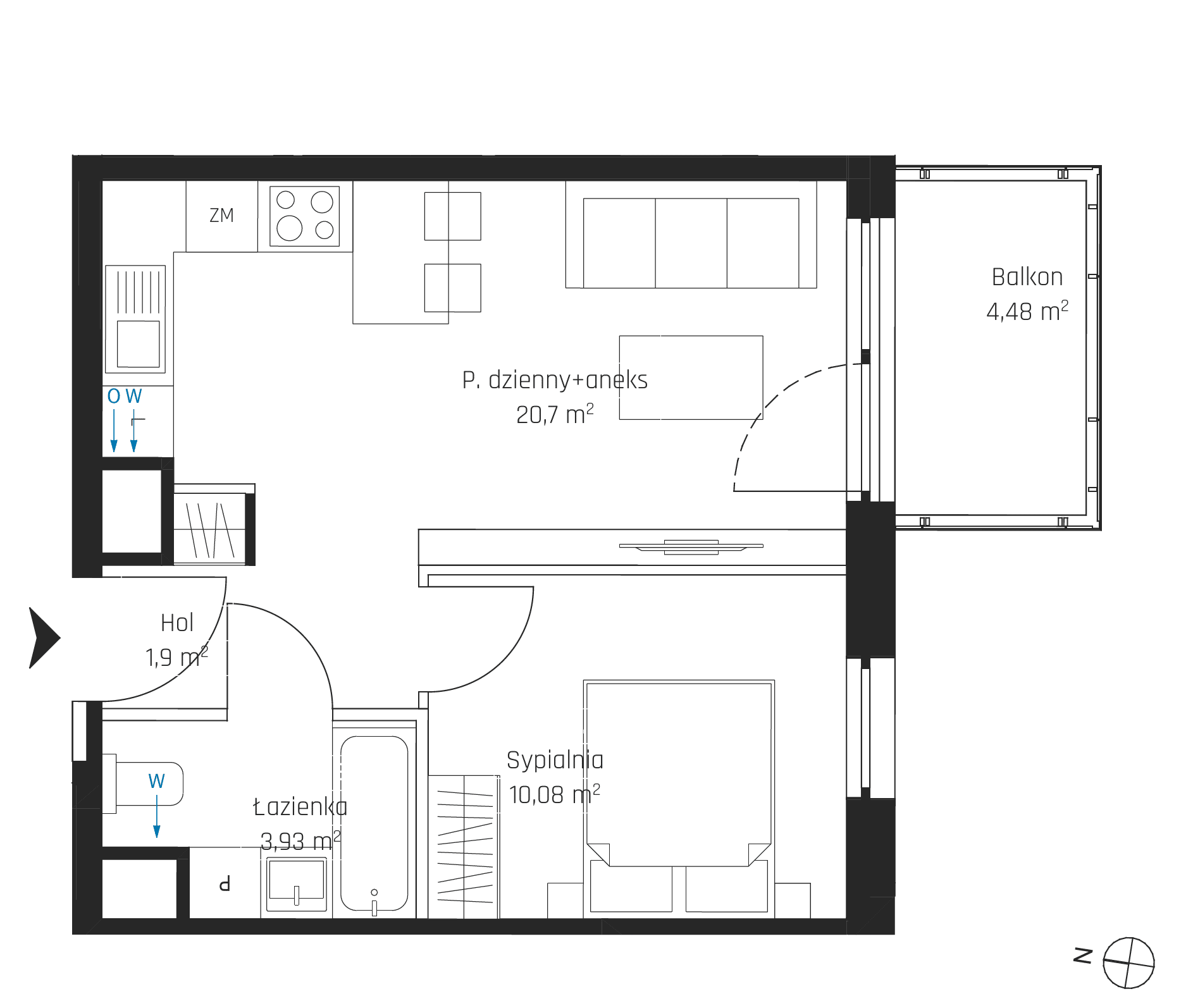 Nadmotławie Apartments - lokal I.4M16