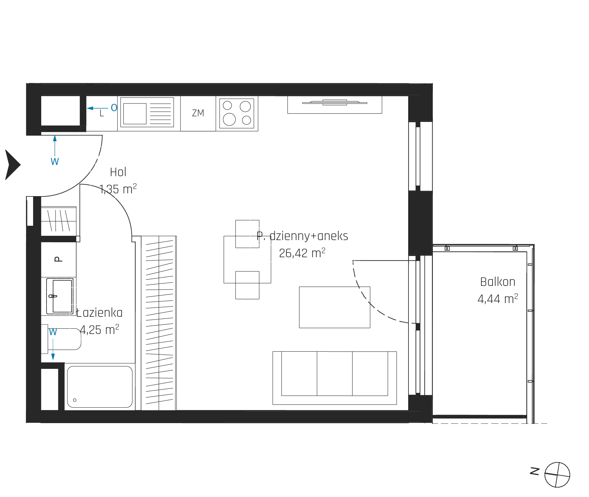 Nadmotławie Apartments - lokal I.4M18