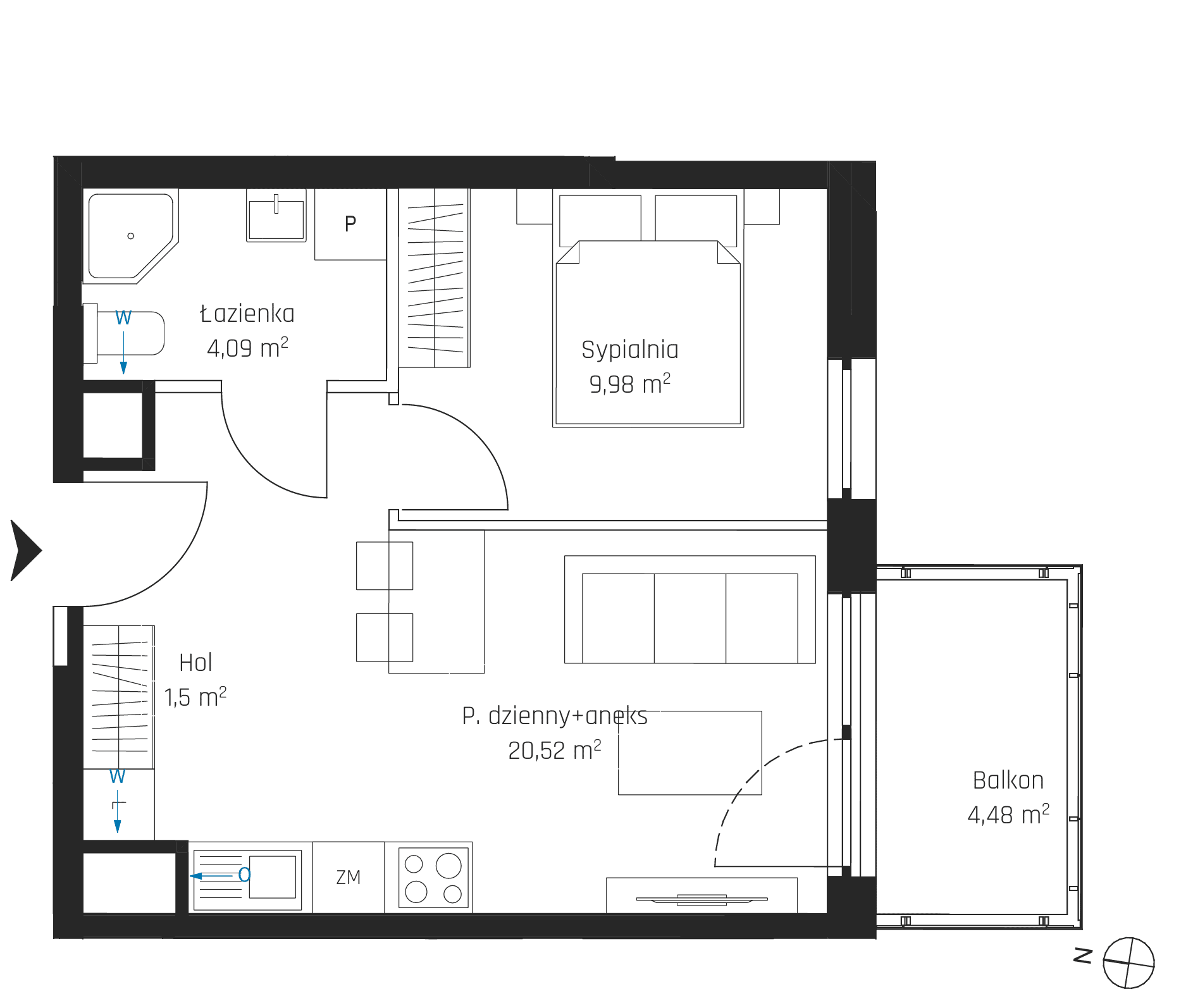Nadmotławie Apartments - lokal I.4M17