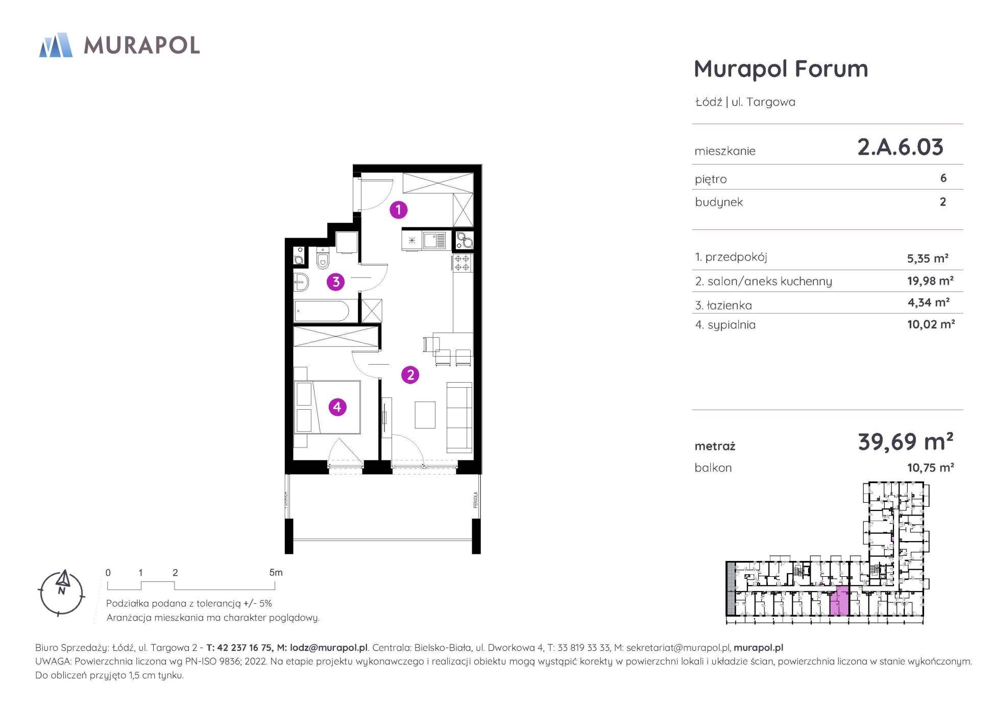 Murapol Forum – inwestycja Murapol - lokal 2.A.6.03, budynek A