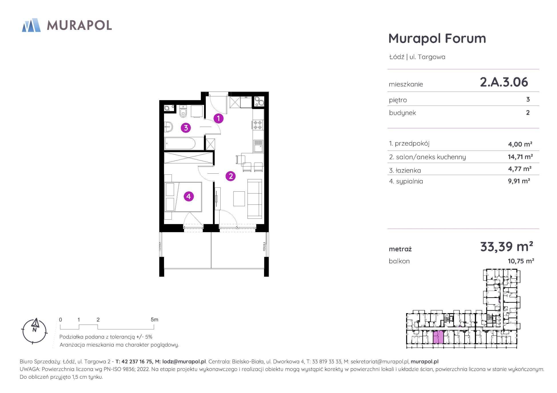 Murapol Forum – inwestycja Murapol - lokal 2.A.3.06, budynek A