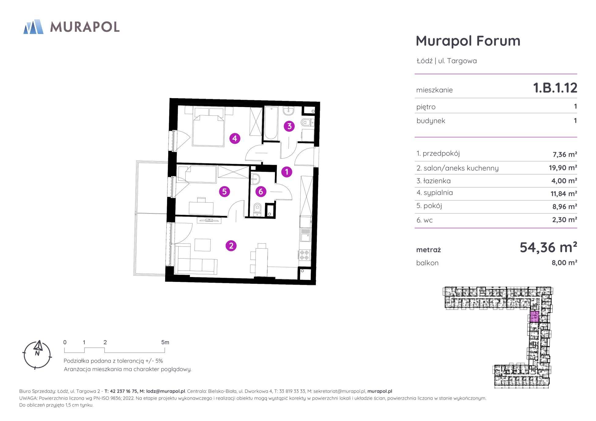 Murapol Forum – inwestycja Murapol - lokal 1.B.1.12, budynek B