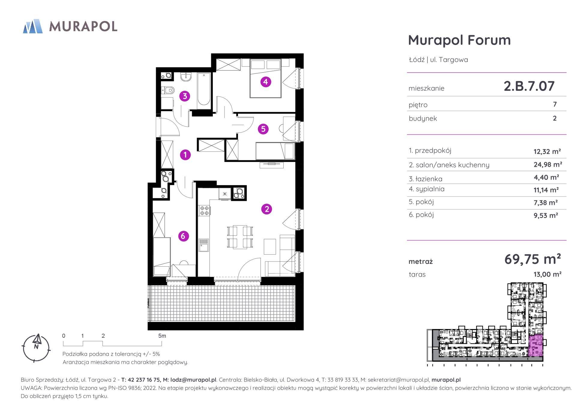 Murapol Forum – inwestycja Murapol - lokal 2.B.7.07, budynek B