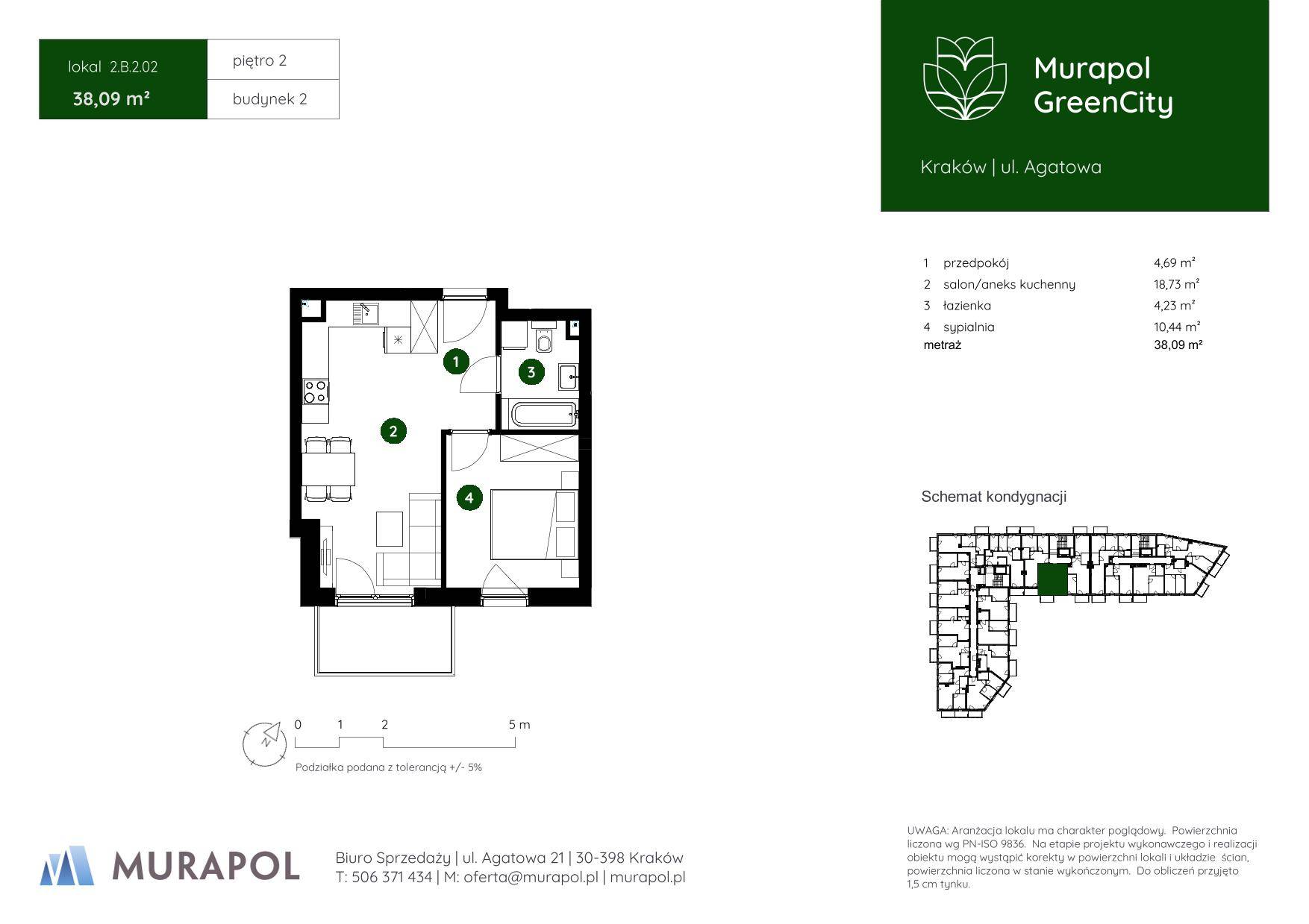 Murapol GreenCity – inwestycja Murapol - lokal 2.B.2.02, budynek B