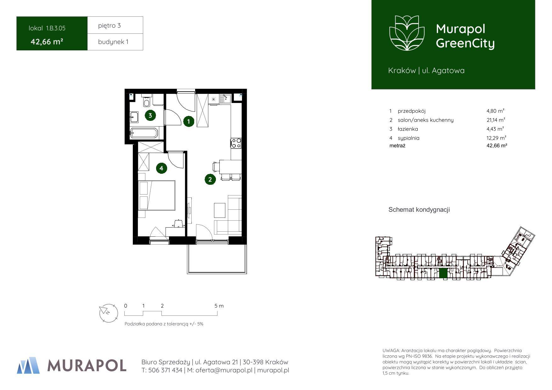 Murapol GreenCity – inwestycja Murapol - lokal 1.B.3.05, budynek B