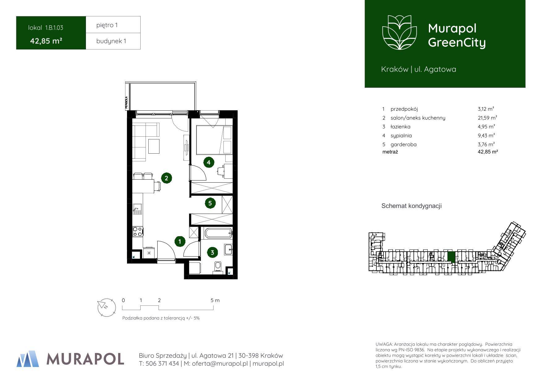 Murapol GreenCity – inwestycja Murapol - lokal 1.B.1.03, budynek B