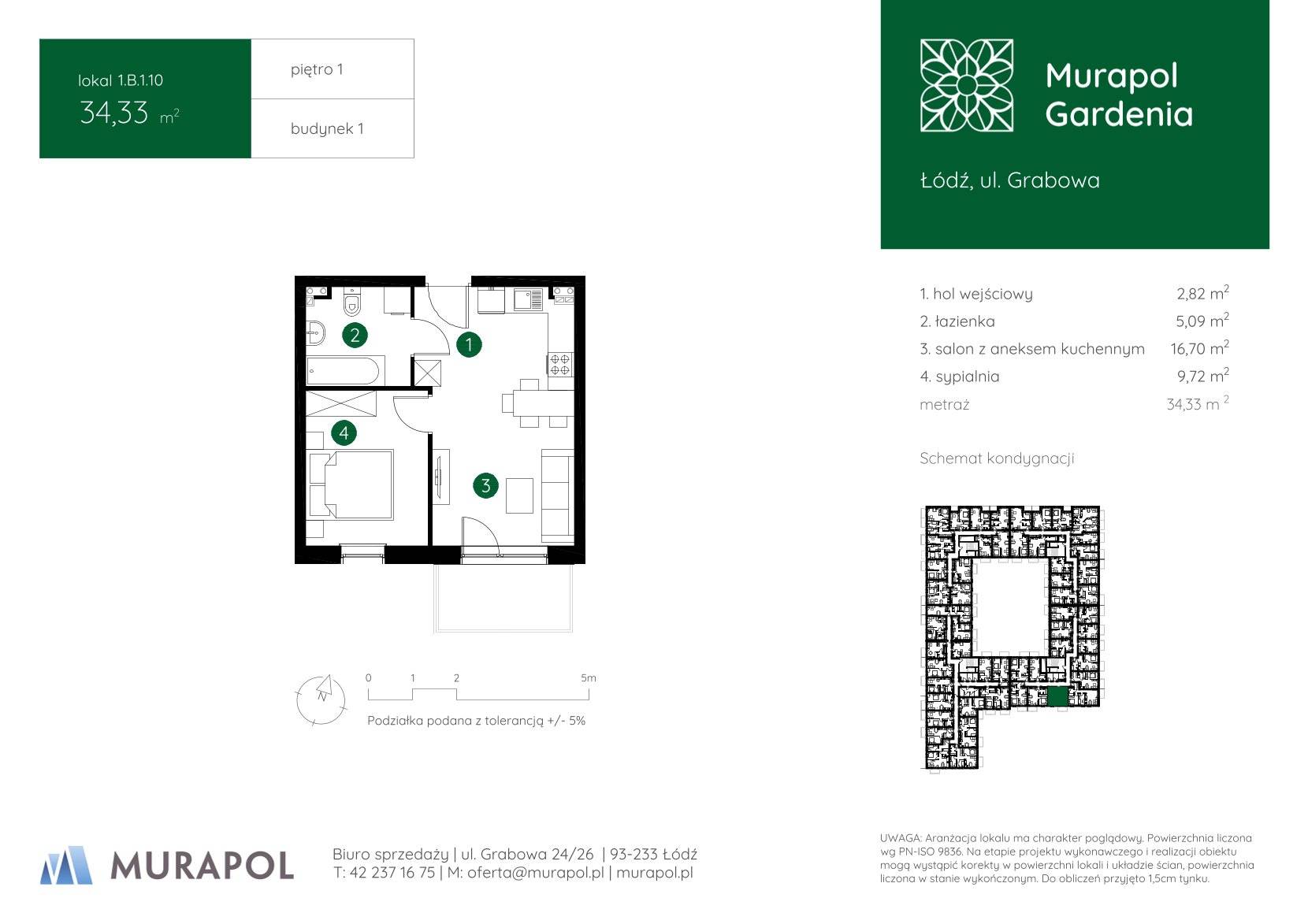 Murapol Gardenia – inwestycja Murapol - lokal 1.B.1.10, budynek B