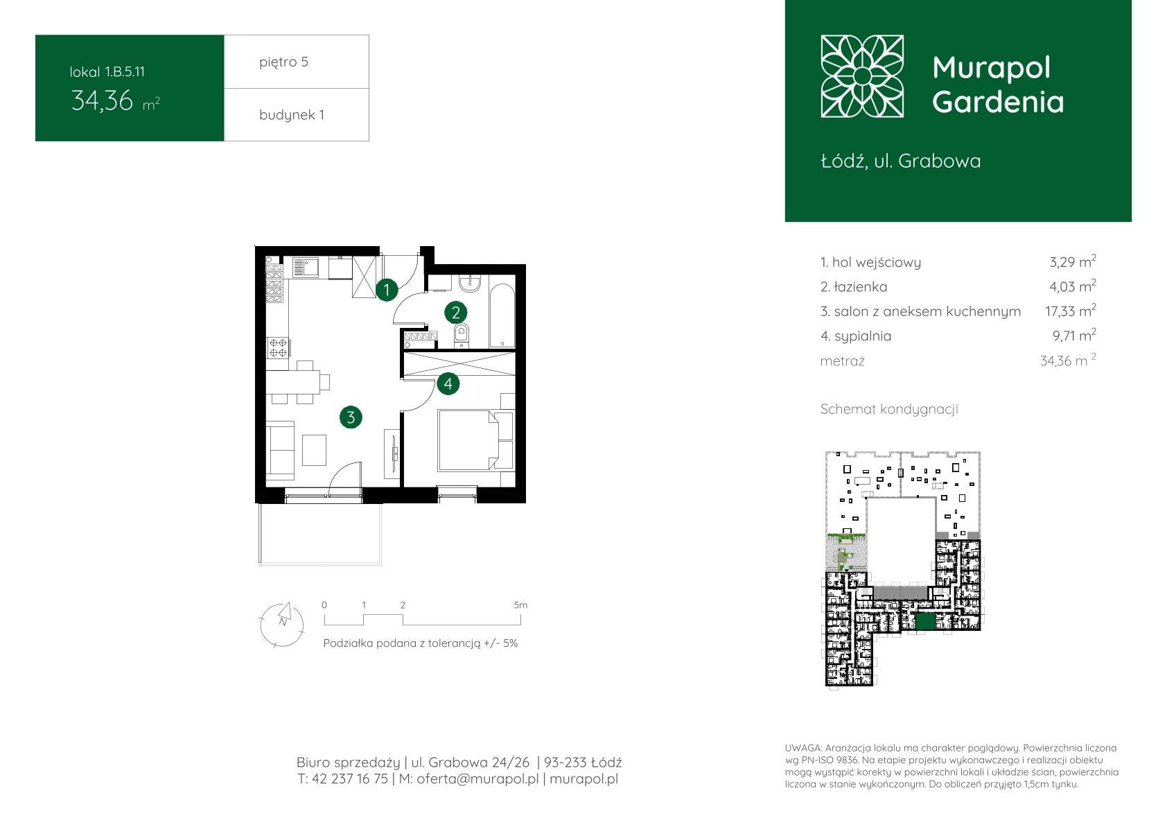 Murapol Gardenia – inwestycja Murapol - lokal 1.B.5.11, budynek B