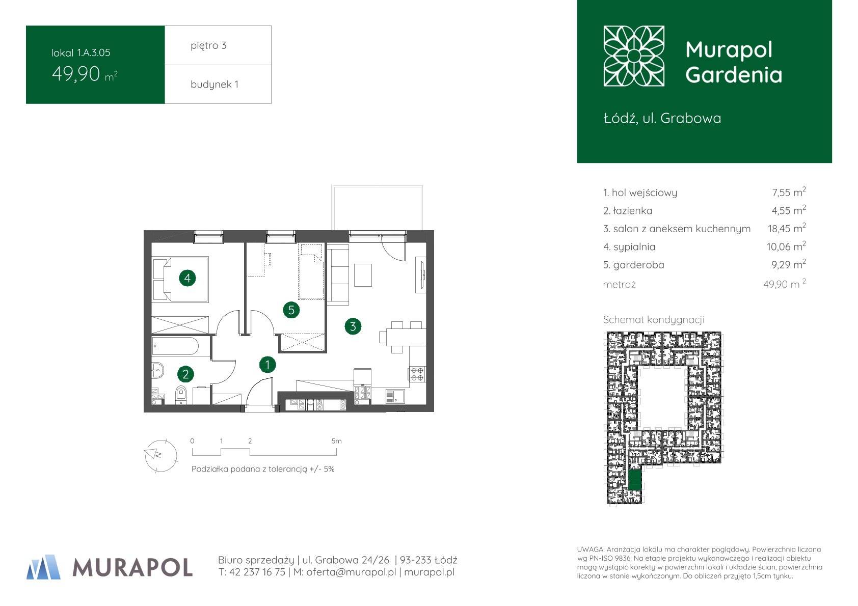 Murapol Gardenia – inwestycja Murapol - lokal 1.A.3.05, budynek A