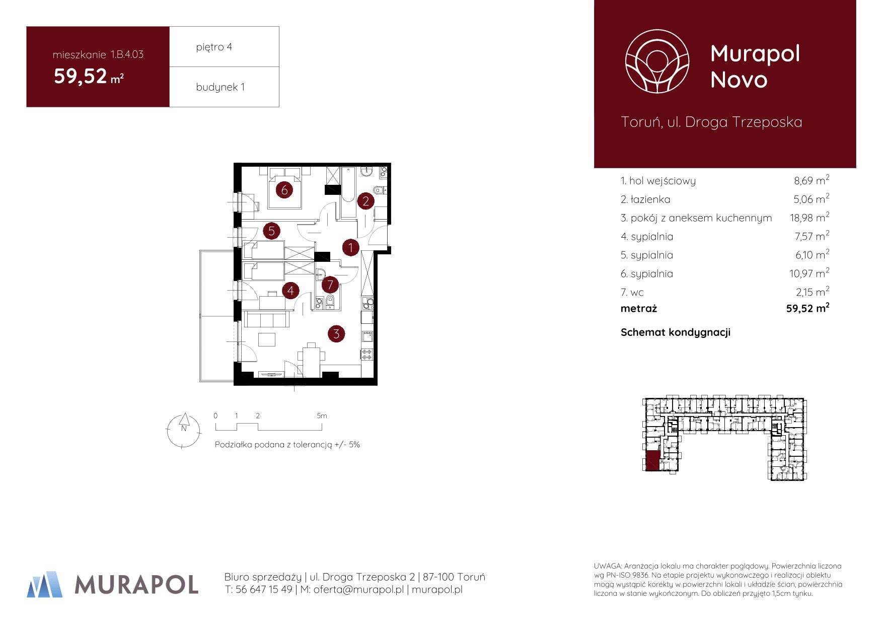 Murapol Novo – inwestycja Murapol - lokal 1.B.4.03, budynek B