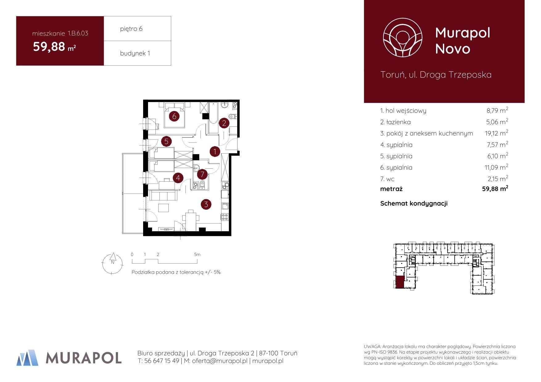 Murapol Novo – inwestycja Murapol - lokal 1.B.6.03, budynek B