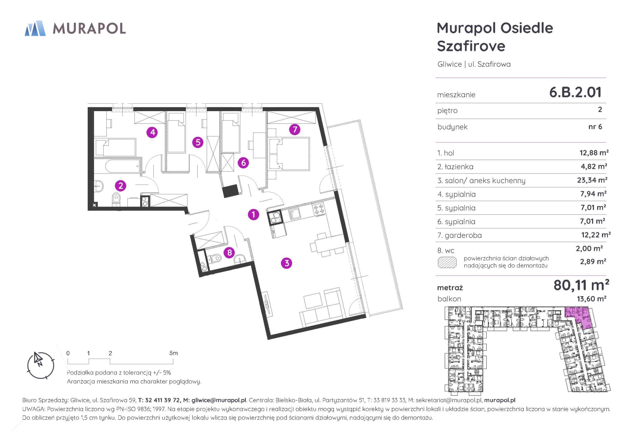 Murapol Osiedle Szafirove - lokal 6.B.2.01, budynek B