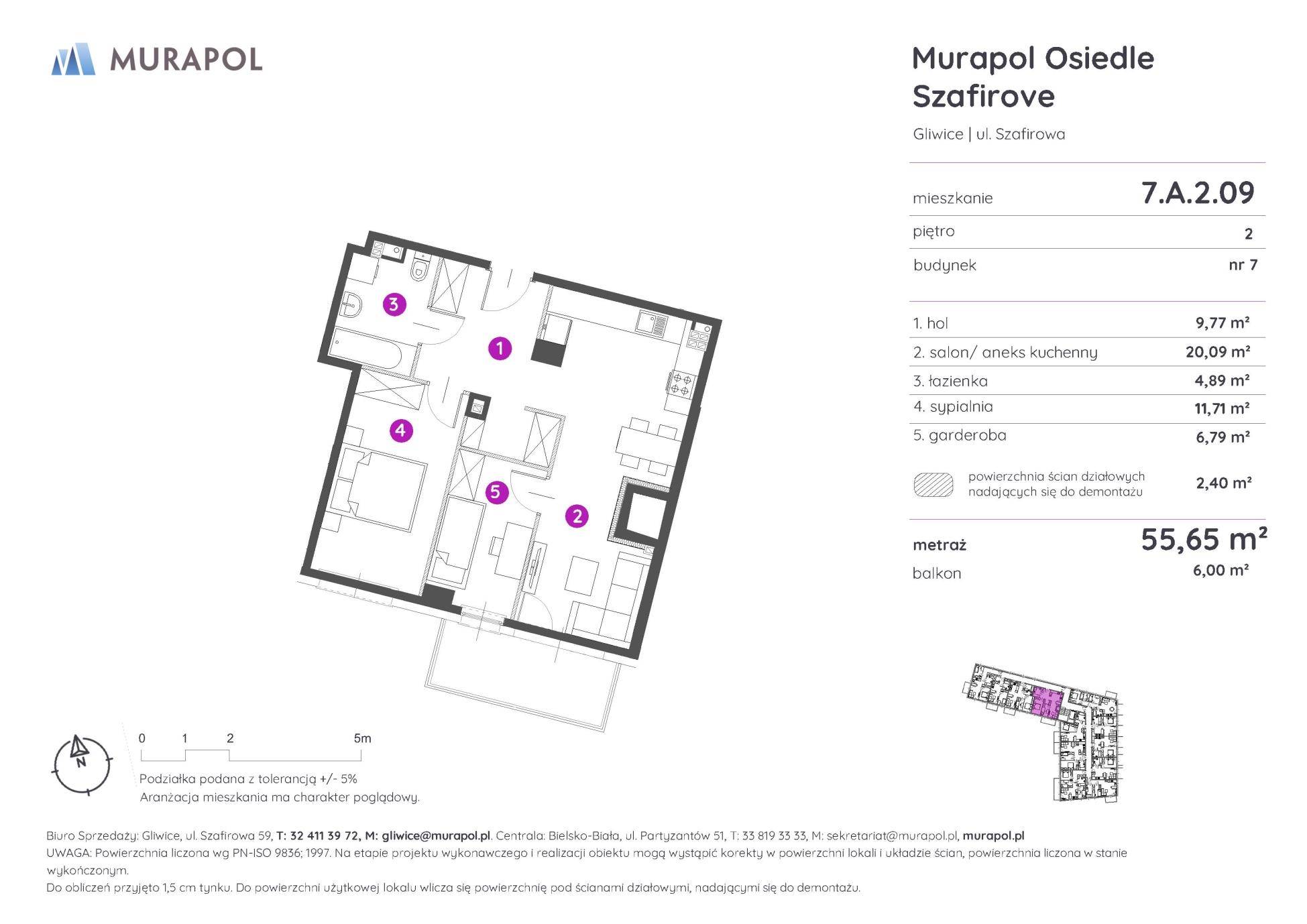 Murapol Osiedle Szafirove - lokal 7.A.2.09, budynek A