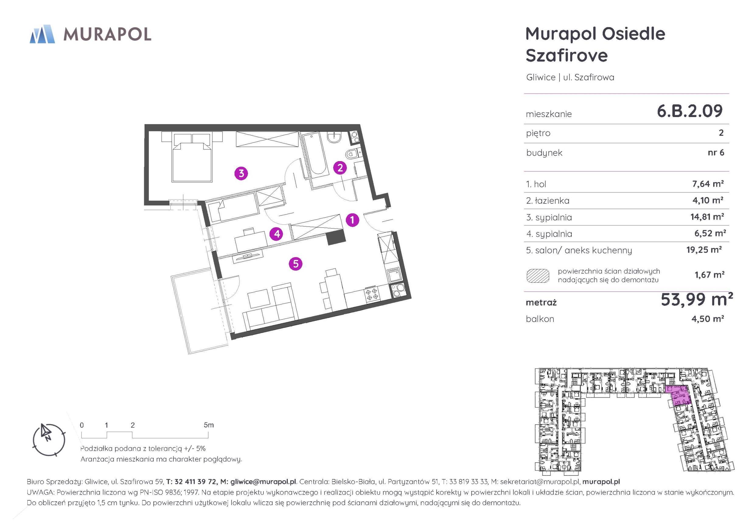 Murapol Osiedle Szafirove - lokal 6.B.2.09, budynek B