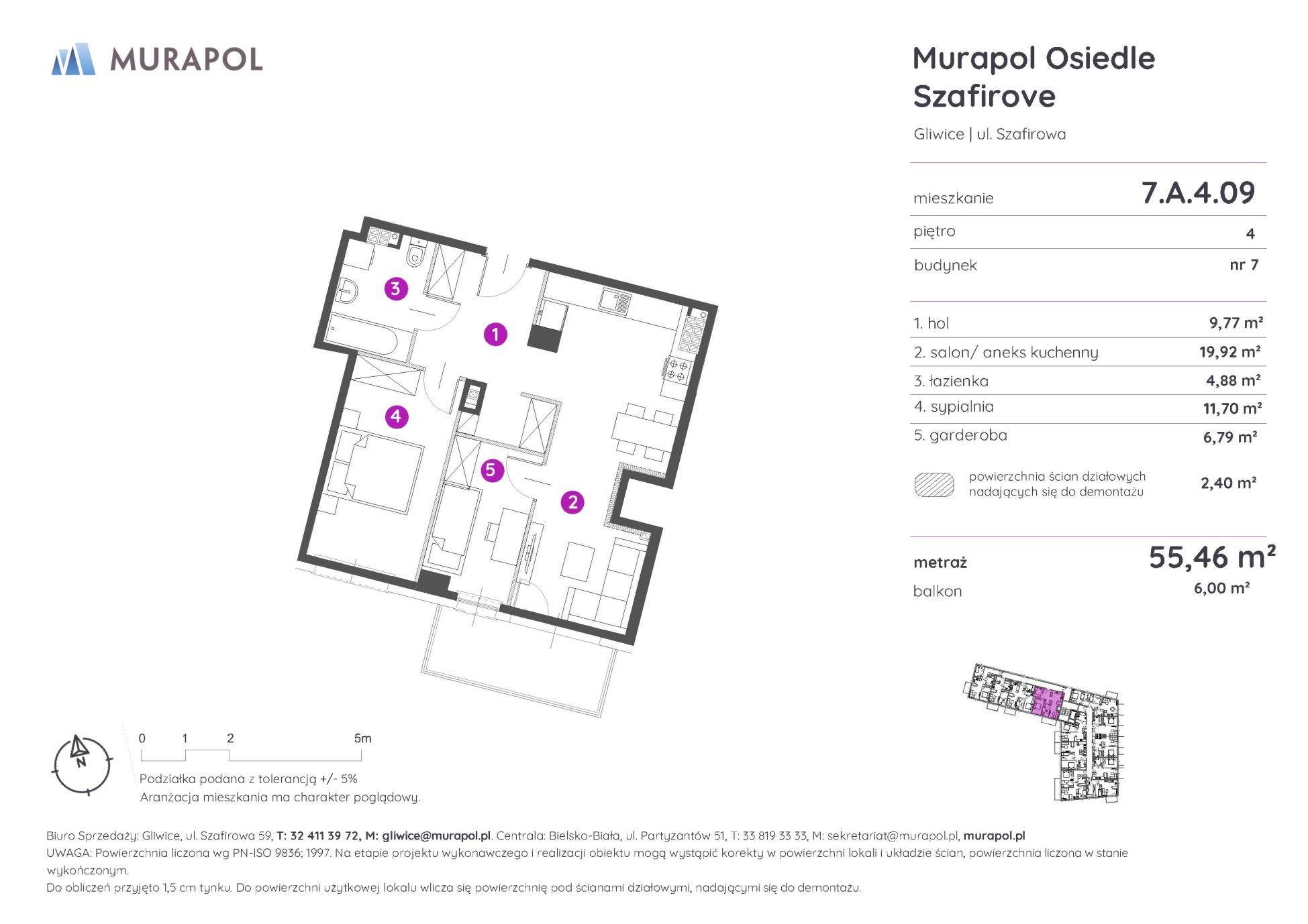 Murapol Osiedle Szafirove - lokal 7.A.4.09, budynek A