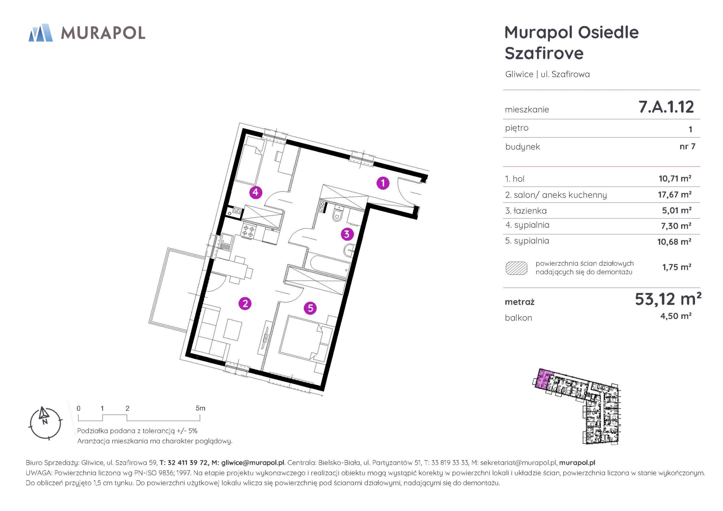 Murapol Osiedle Szafirove - lokal 7.A.1.12, budynek A