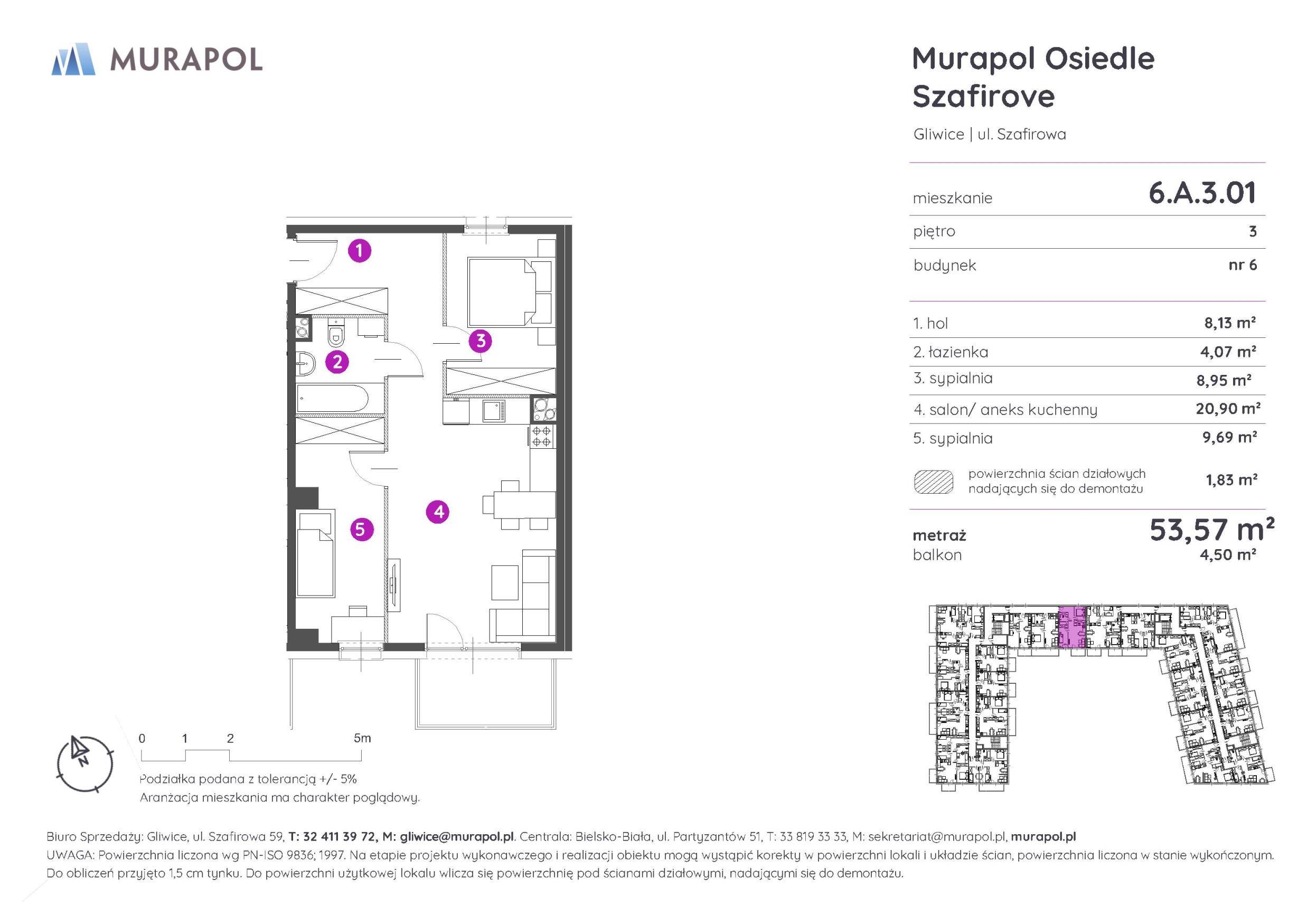 Murapol Osiedle Szafirove - lokal 6.A.3.01, budynek A