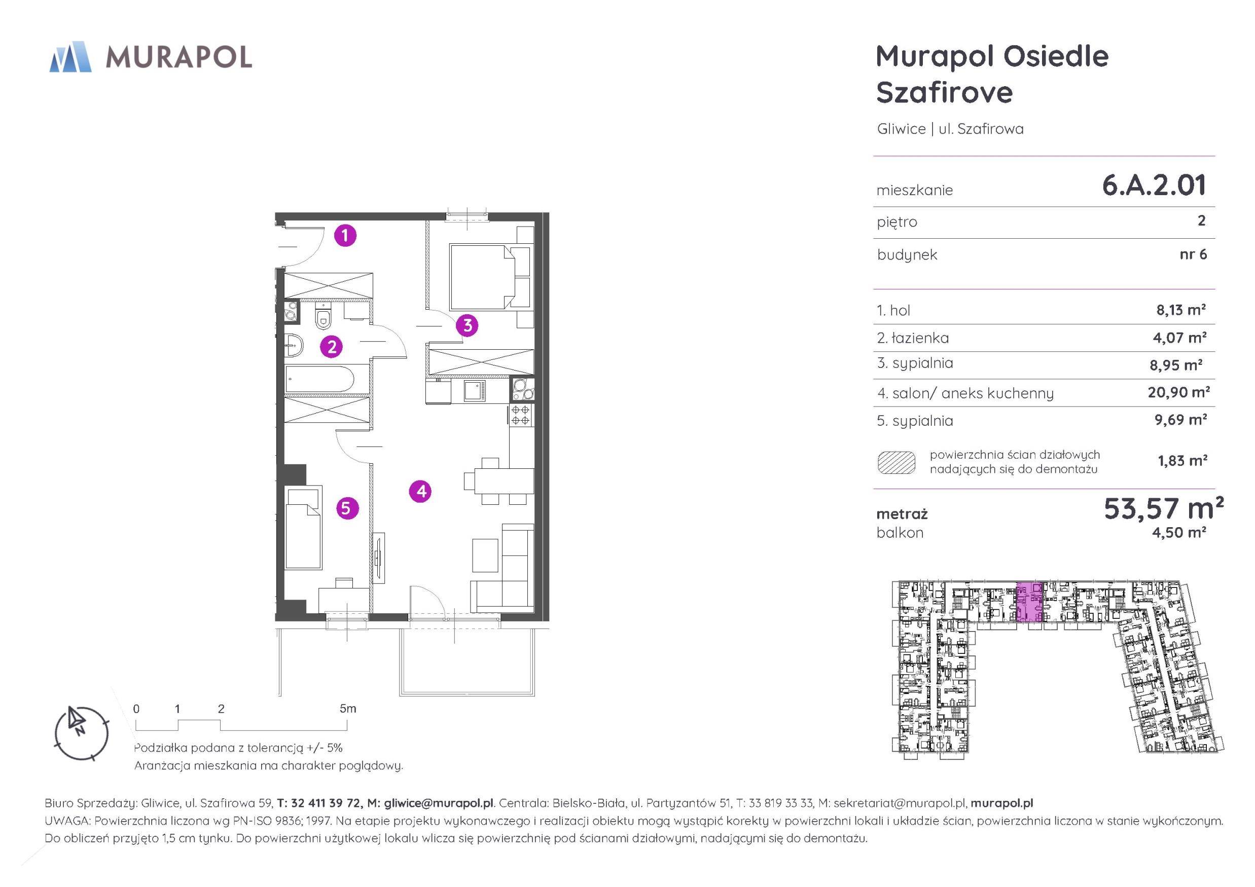 Murapol Osiedle Szafirove - lokal 6.A.2.01, budynek A