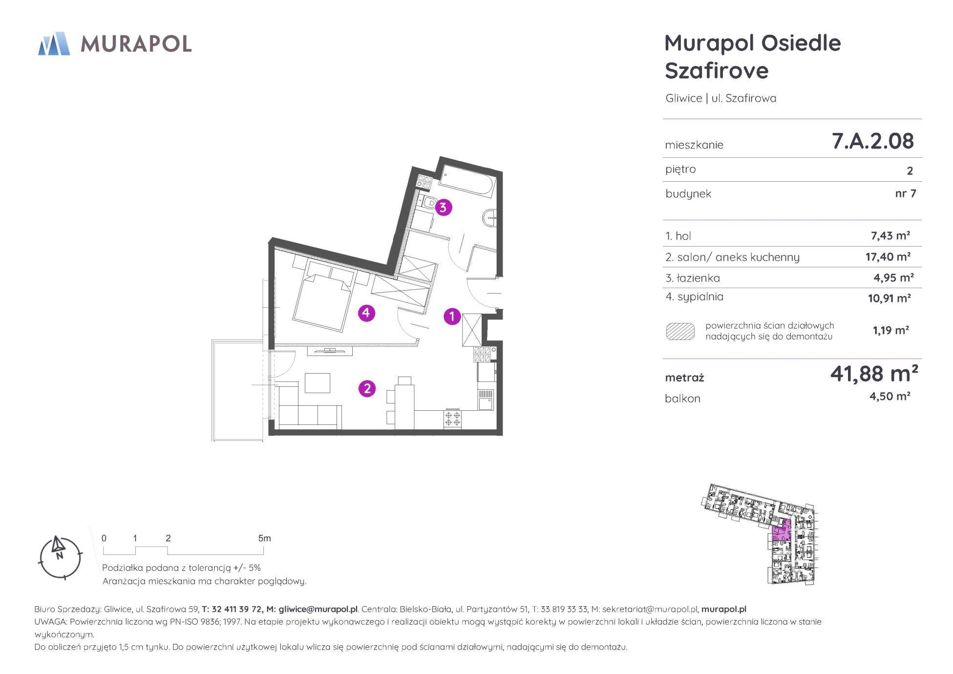 Murapol Osiedle Szafirove - lokal 7.A.2.08, budynek A